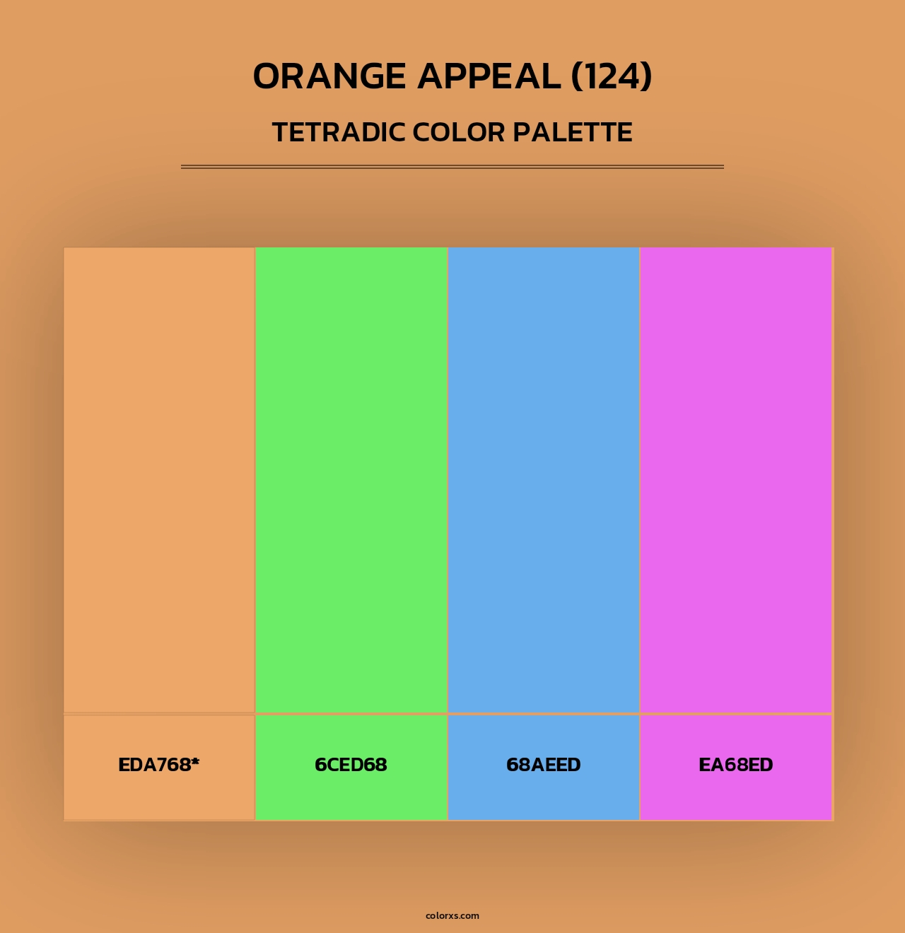 Orange Appeal (124) - Tetradic Color Palette