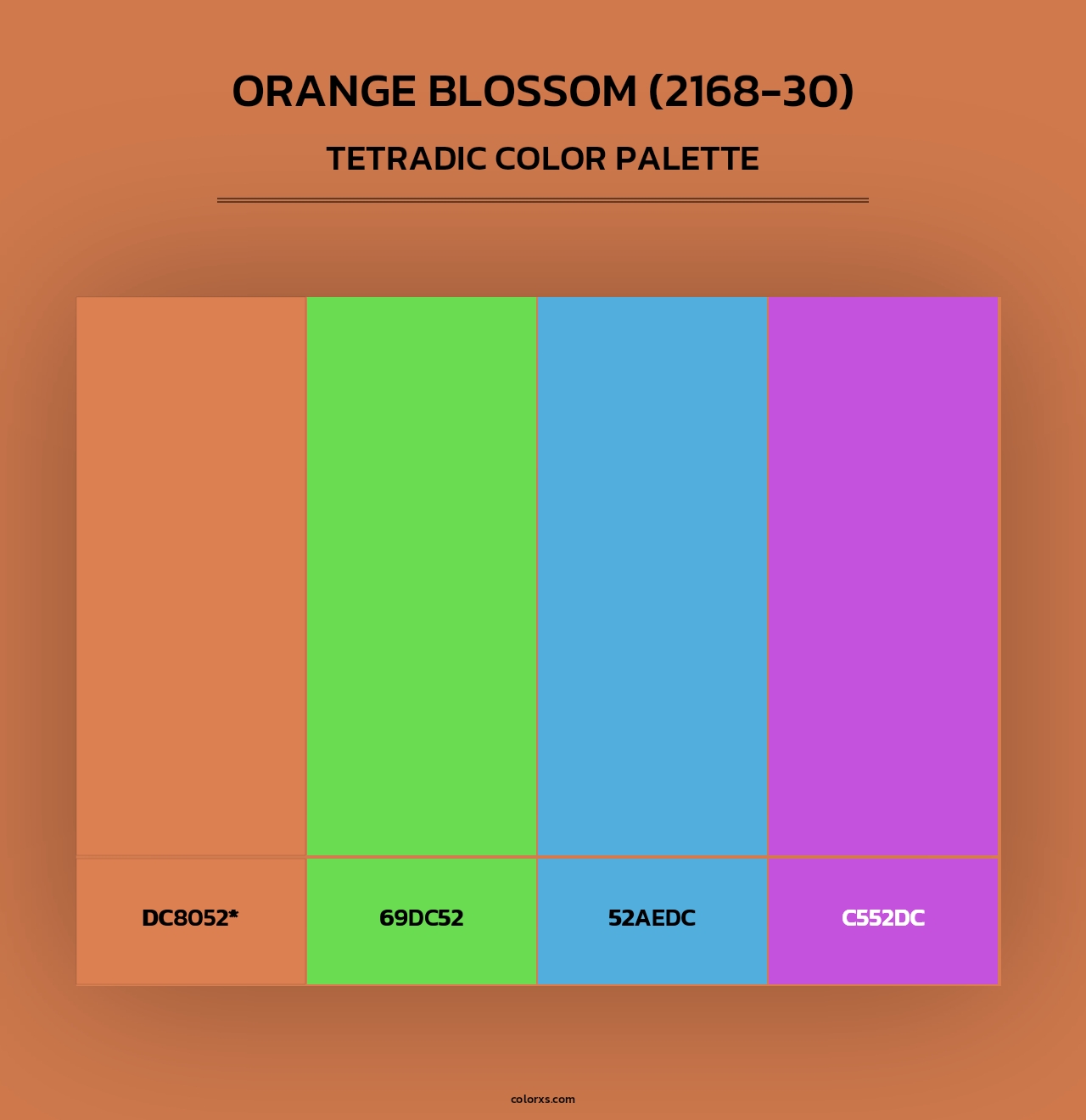 Orange Blossom (2168-30) - Tetradic Color Palette