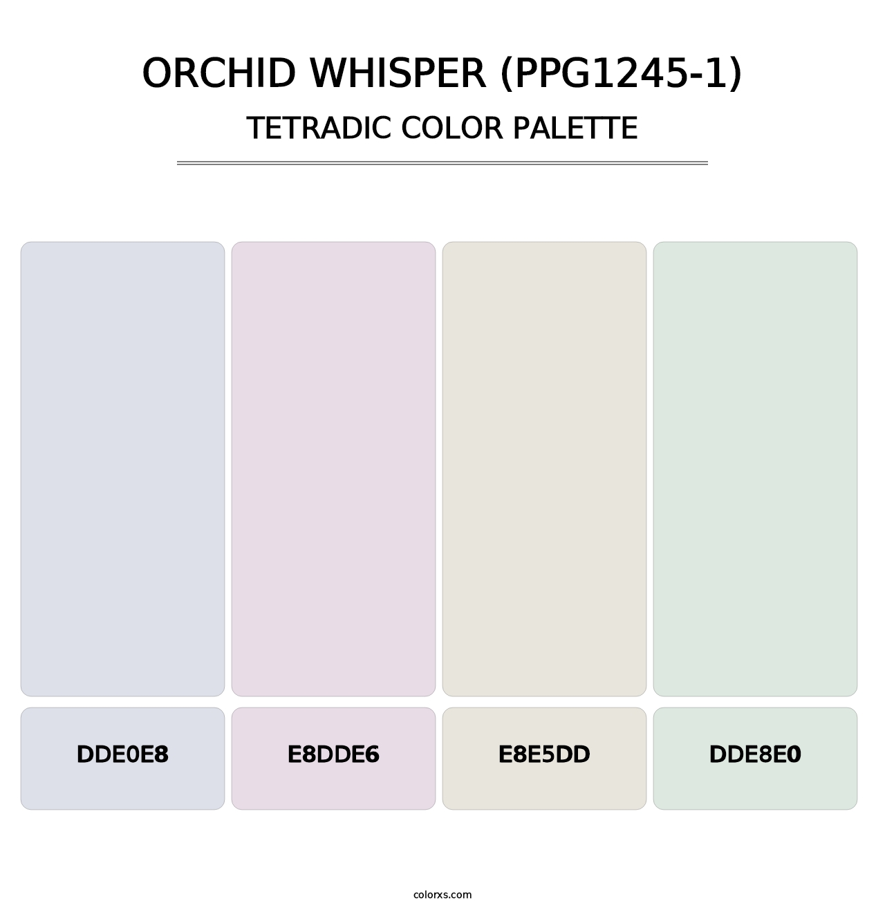 Orchid Whisper (PPG1245-1) - Tetradic Color Palette