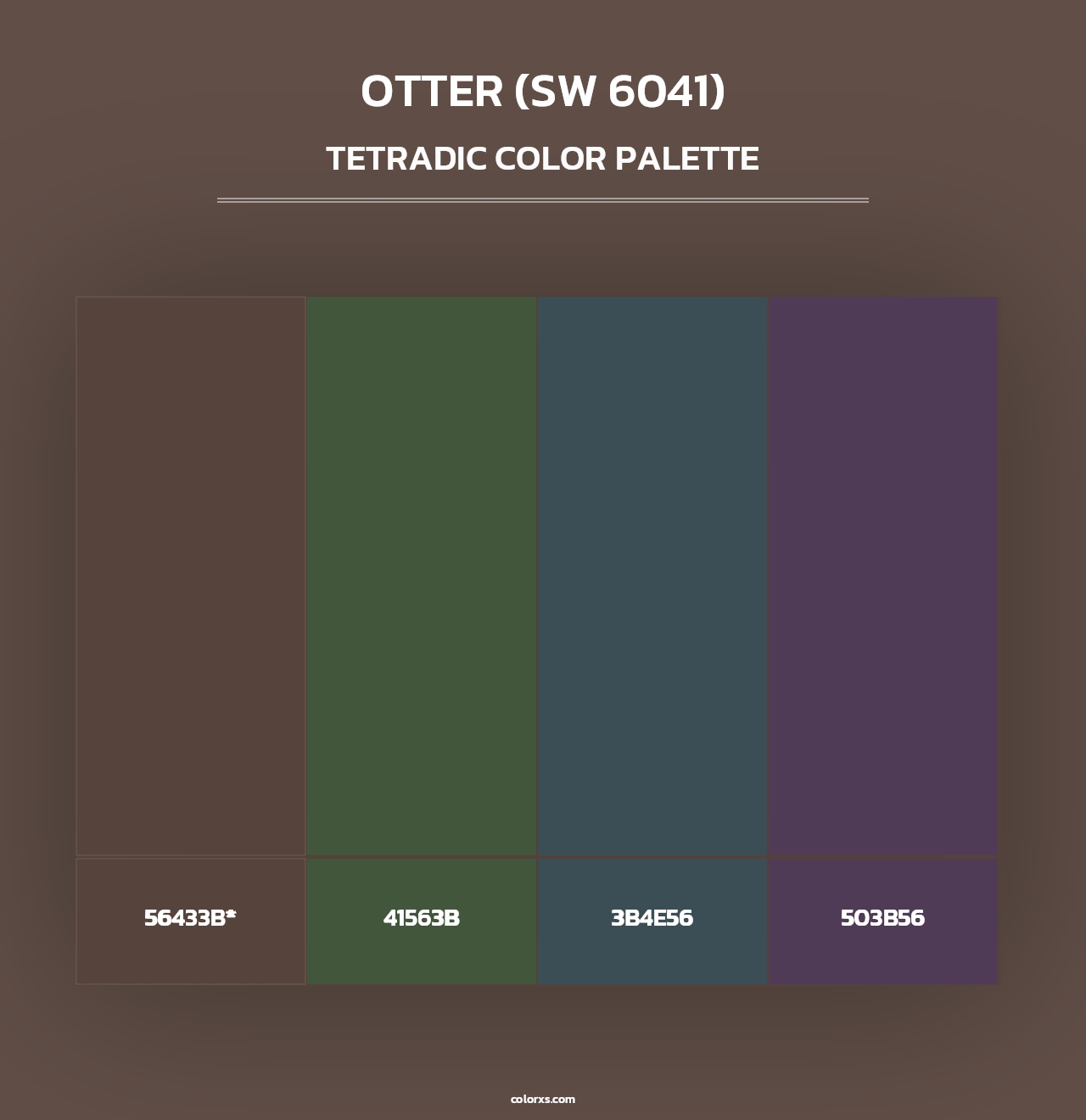 Otter (SW 6041) - Tetradic Color Palette