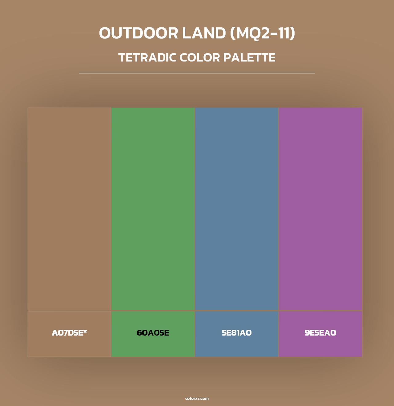 Outdoor Land (MQ2-11) - Tetradic Color Palette
