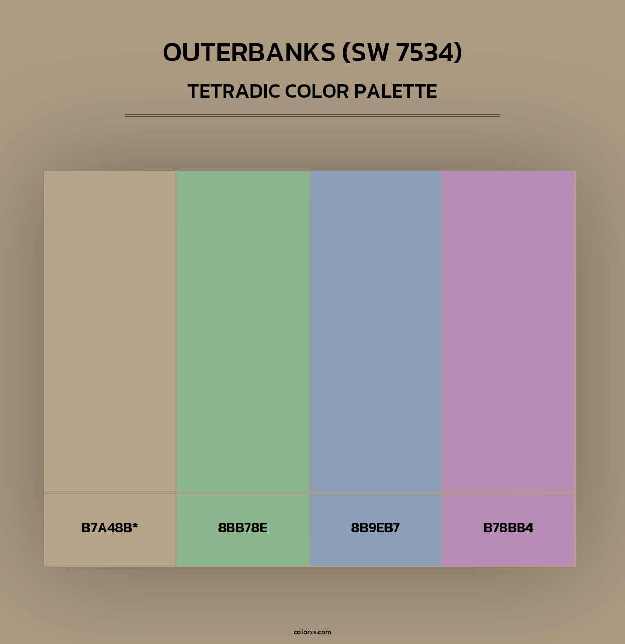 Outerbanks (SW 7534) - Tetradic Color Palette