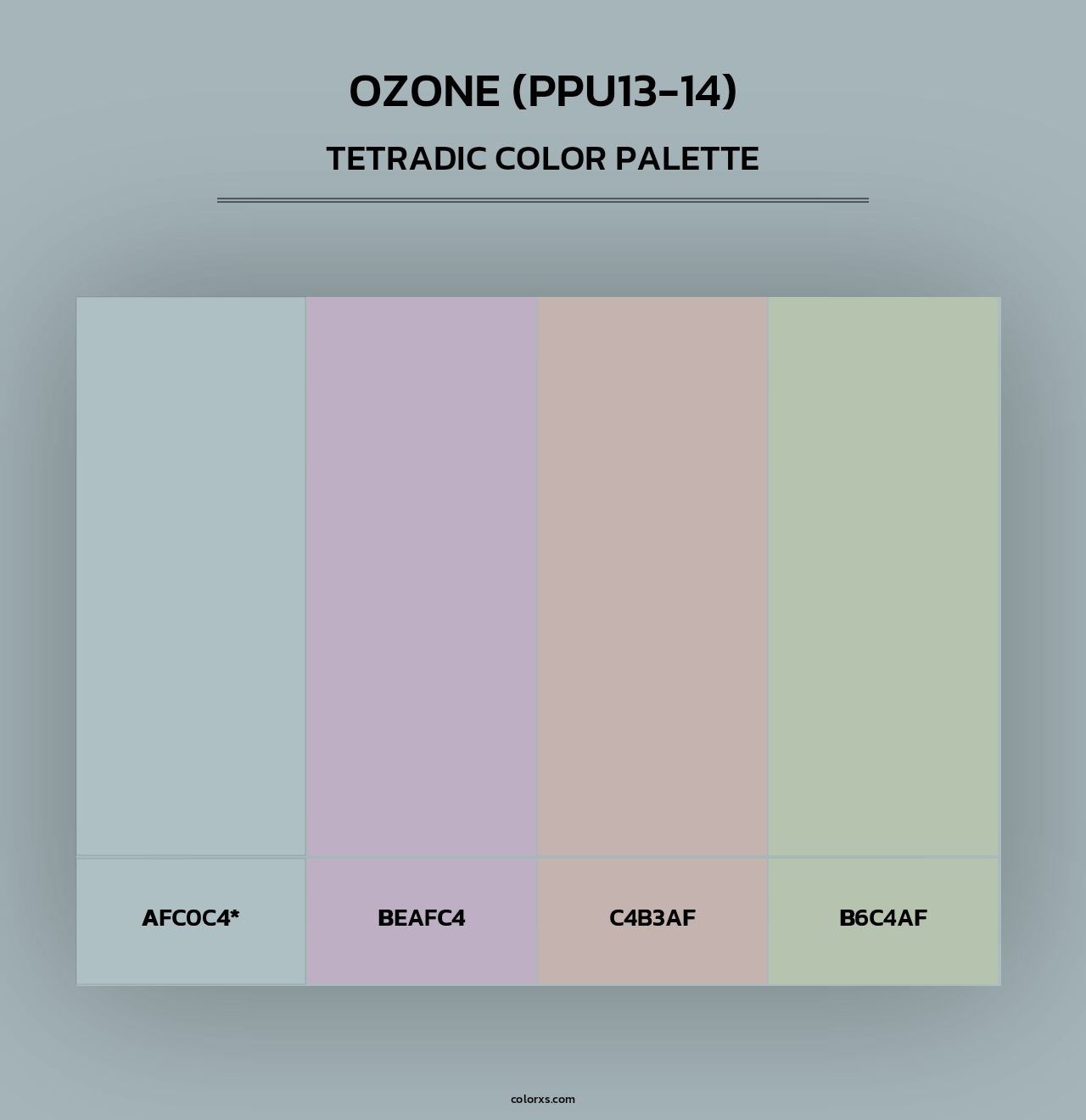 Ozone (PPU13-14) - Tetradic Color Palette