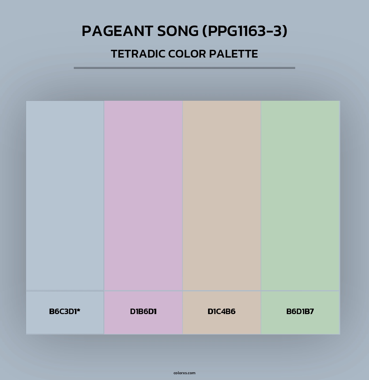 Pageant Song (PPG1163-3) - Tetradic Color Palette