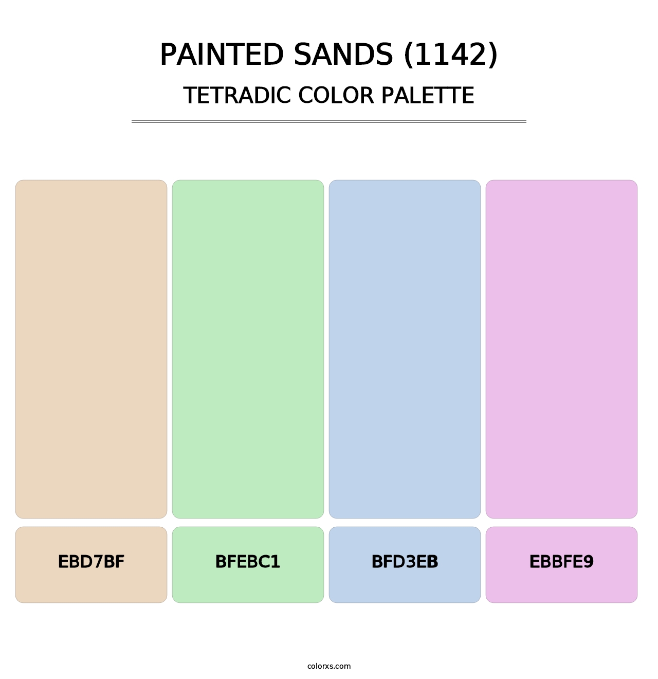 Painted Sands (1142) - Tetradic Color Palette