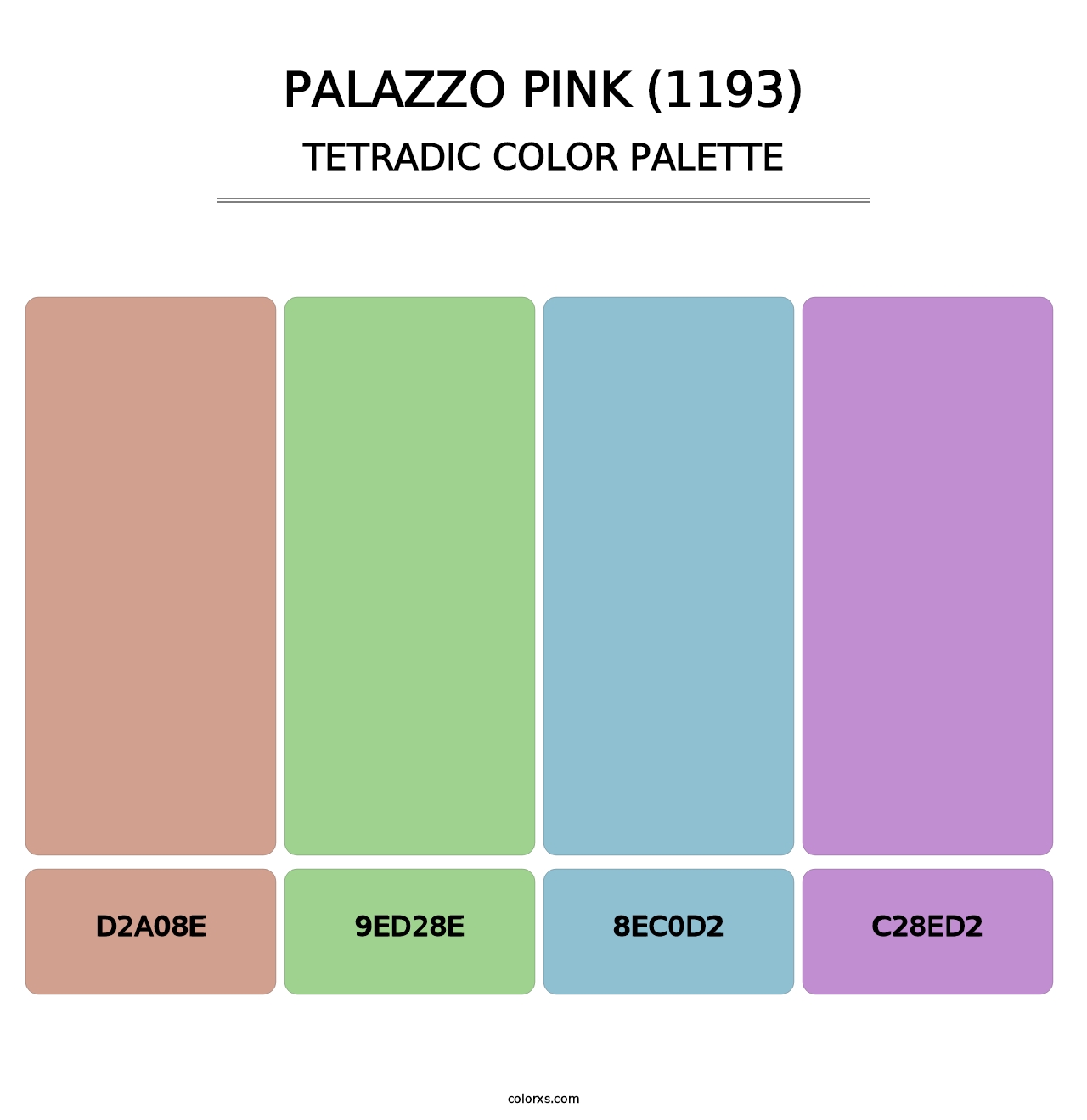 Palazzo Pink (1193) - Tetradic Color Palette