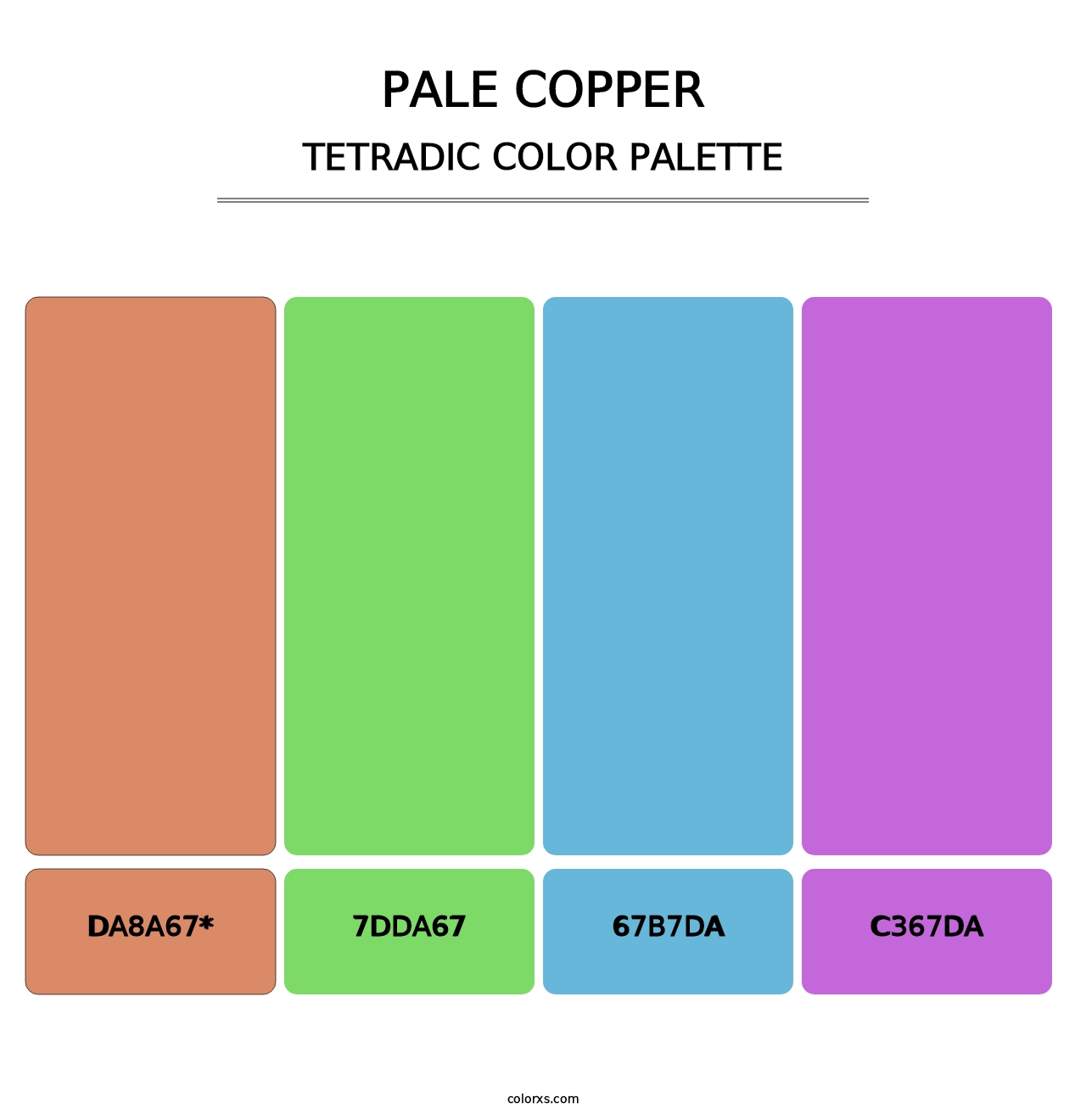 Pale Copper - Tetradic Color Palette