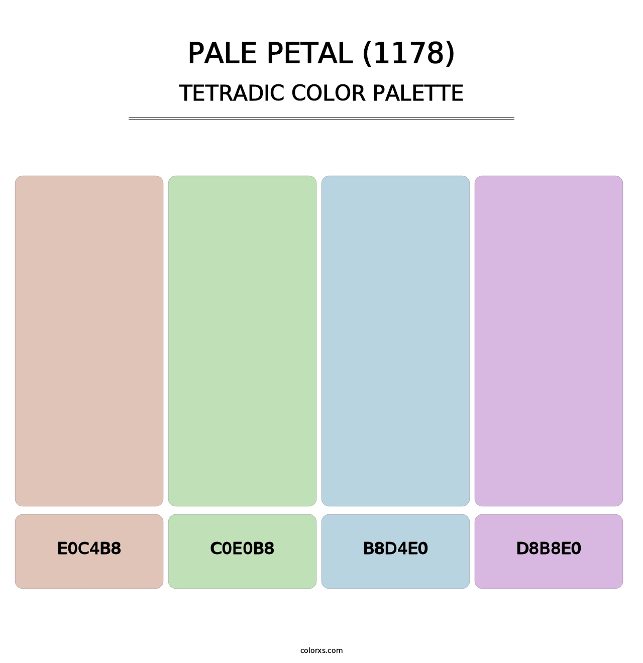 Pale Petal (1178) - Tetradic Color Palette