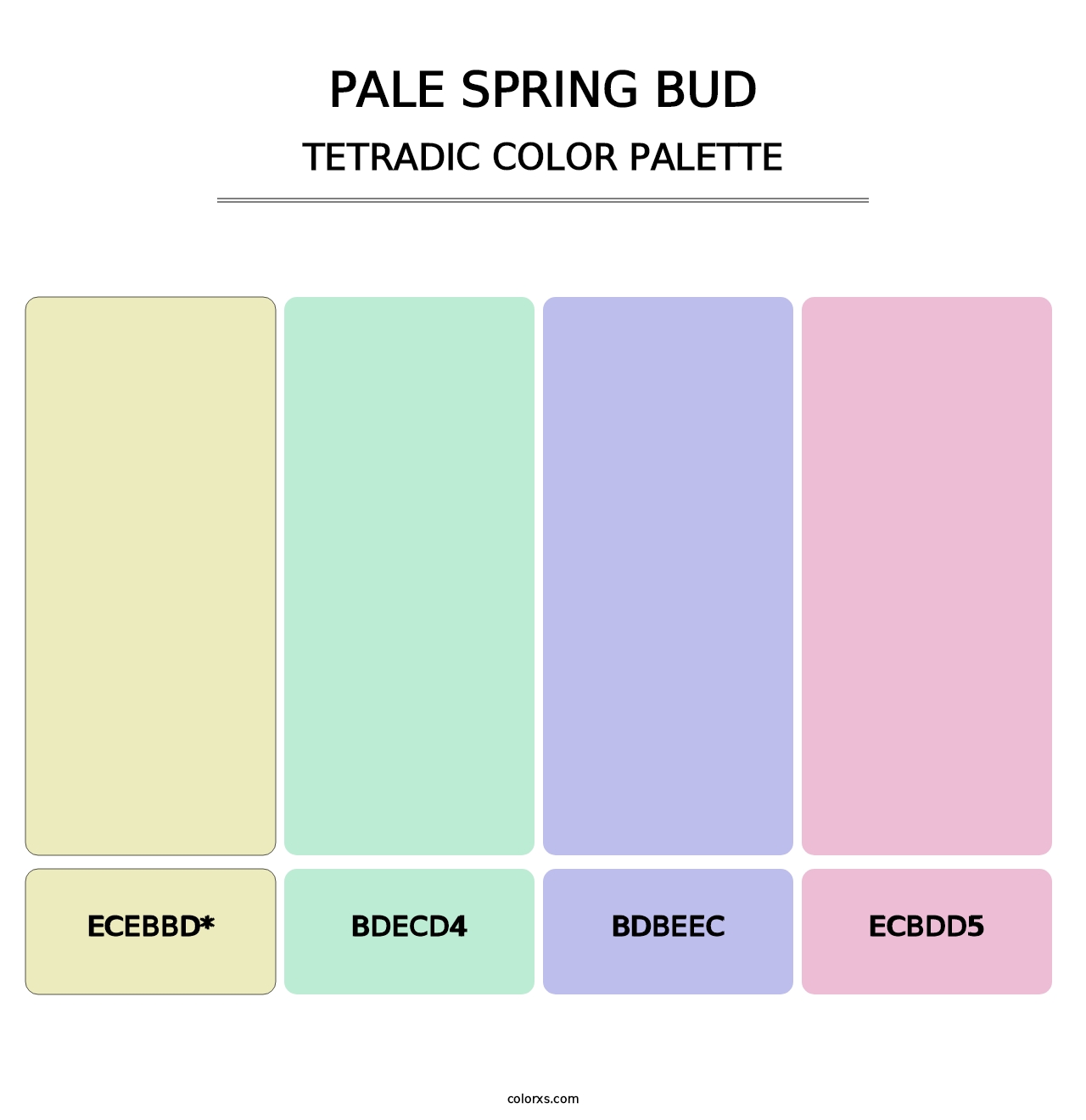 Pale Spring Bud - Tetradic Color Palette