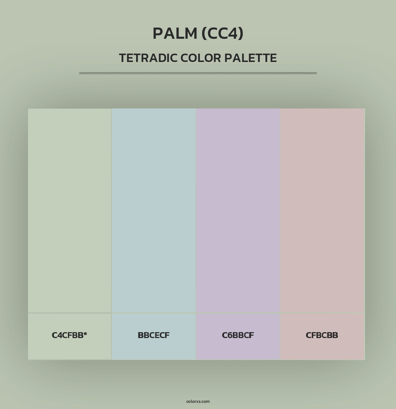 Palm (CC4) - Tetradic Color Palette