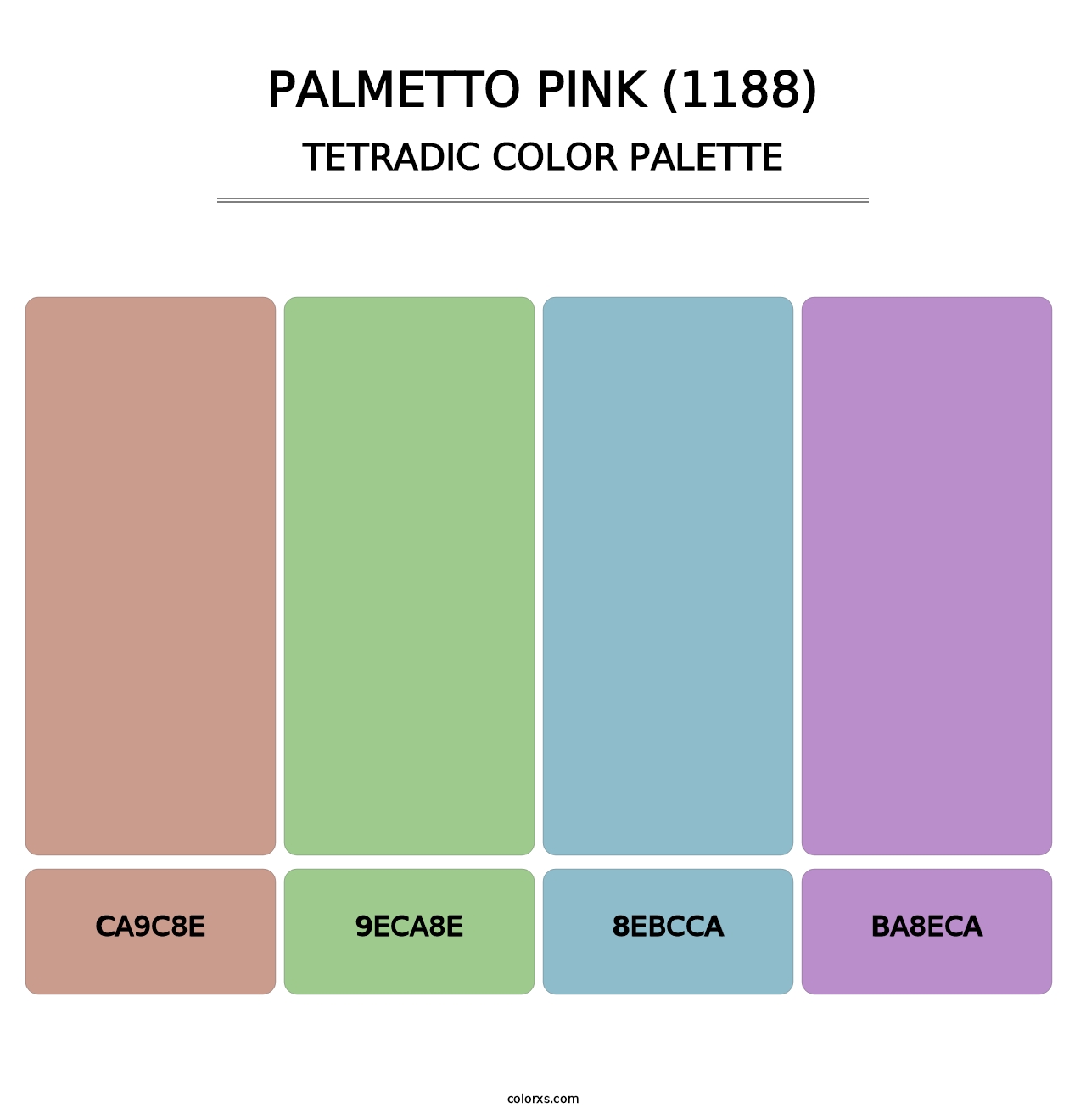 Palmetto Pink (1188) - Tetradic Color Palette