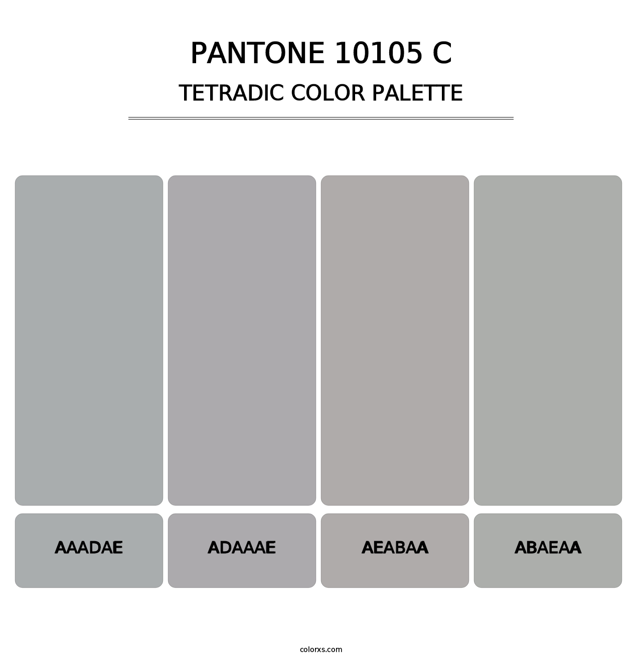 PANTONE 10105 C - Tetradic Color Palette