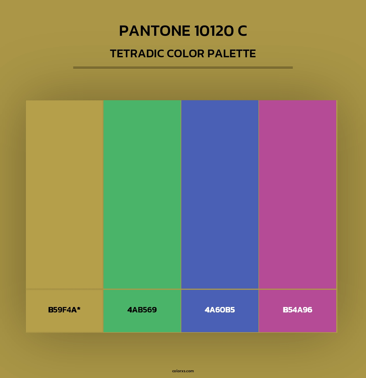 PANTONE 10120 C - Tetradic Color Palette