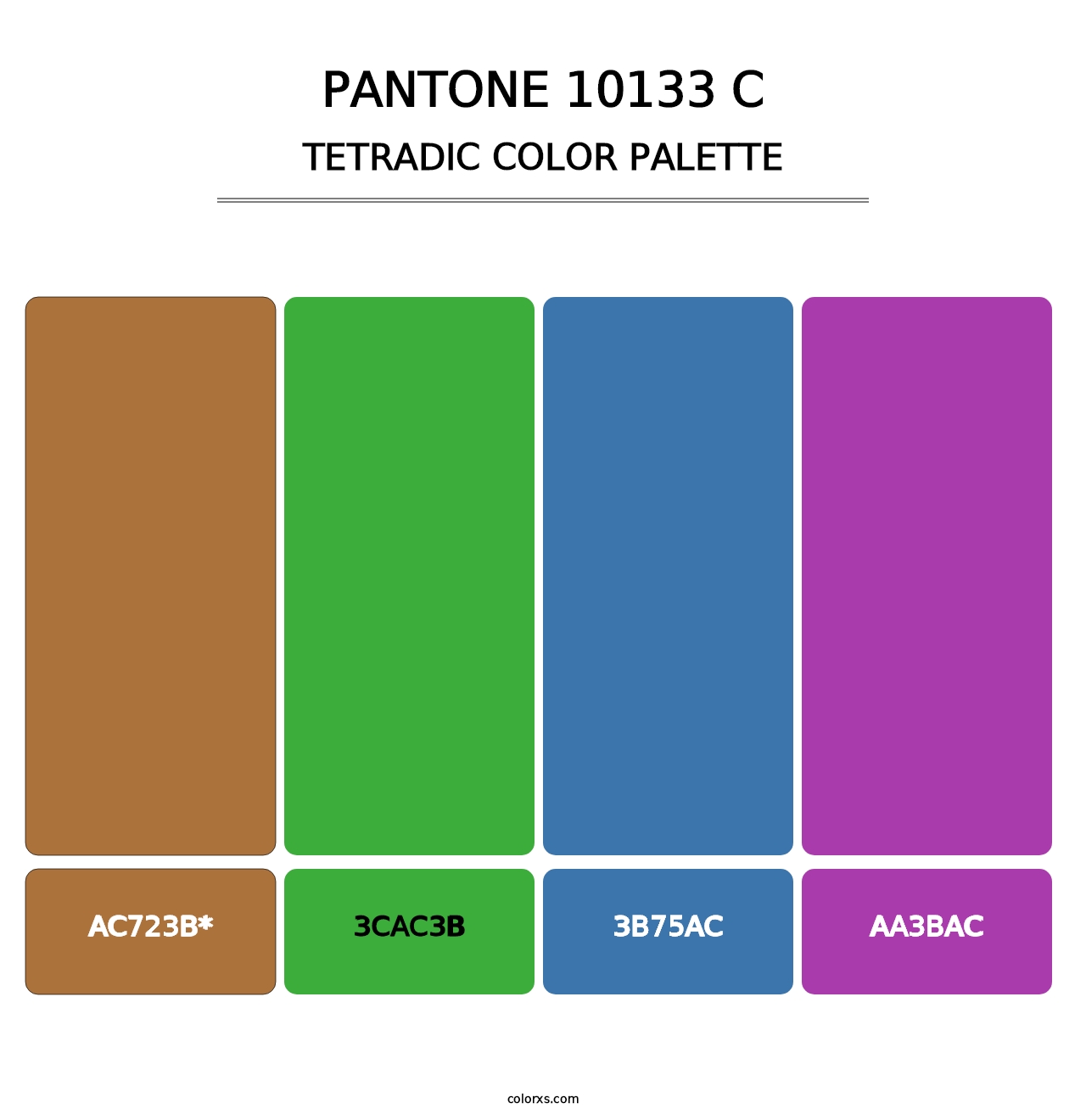 PANTONE 10133 C - Tetradic Color Palette
