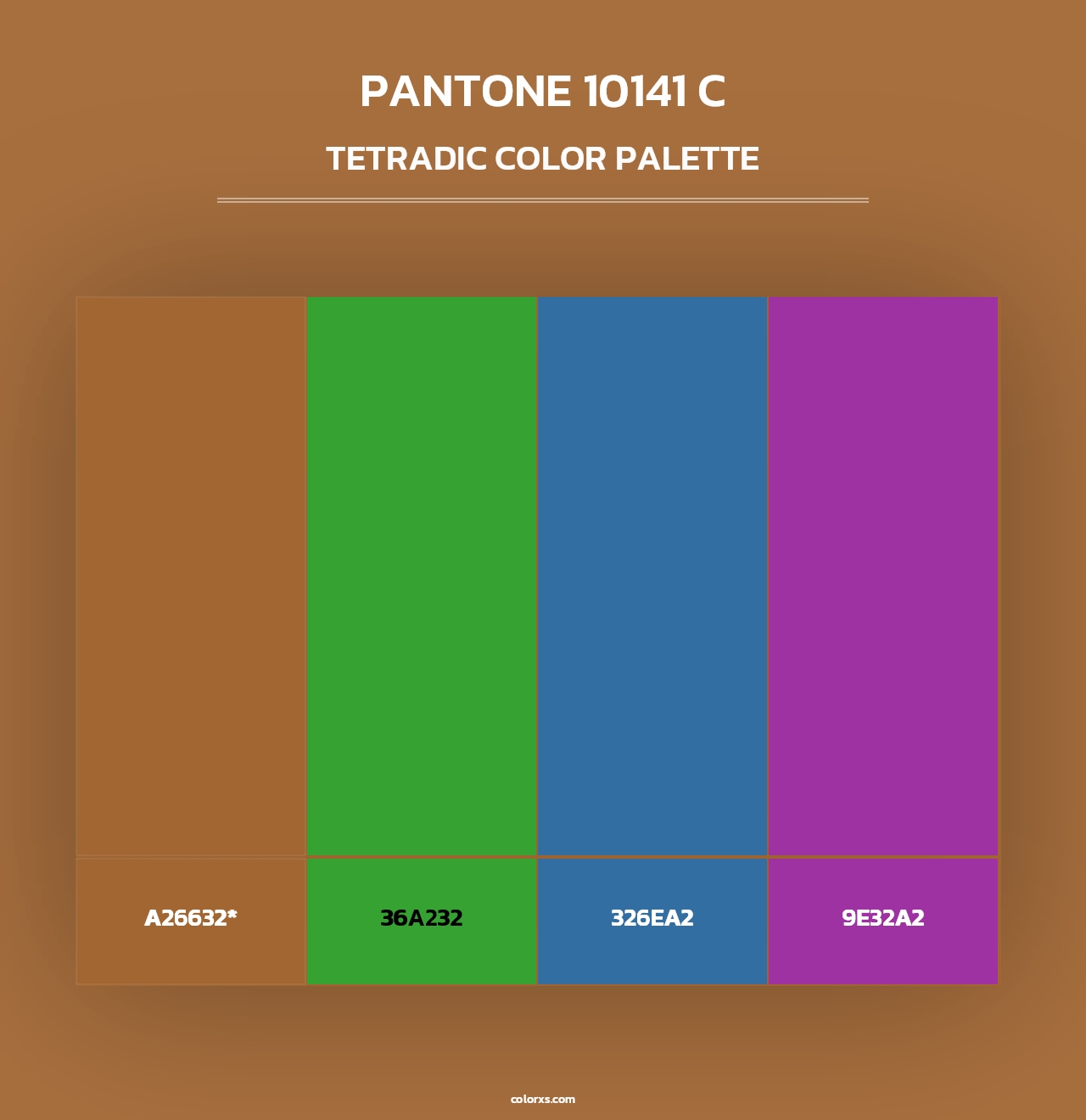 PANTONE 10141 C - Tetradic Color Palette