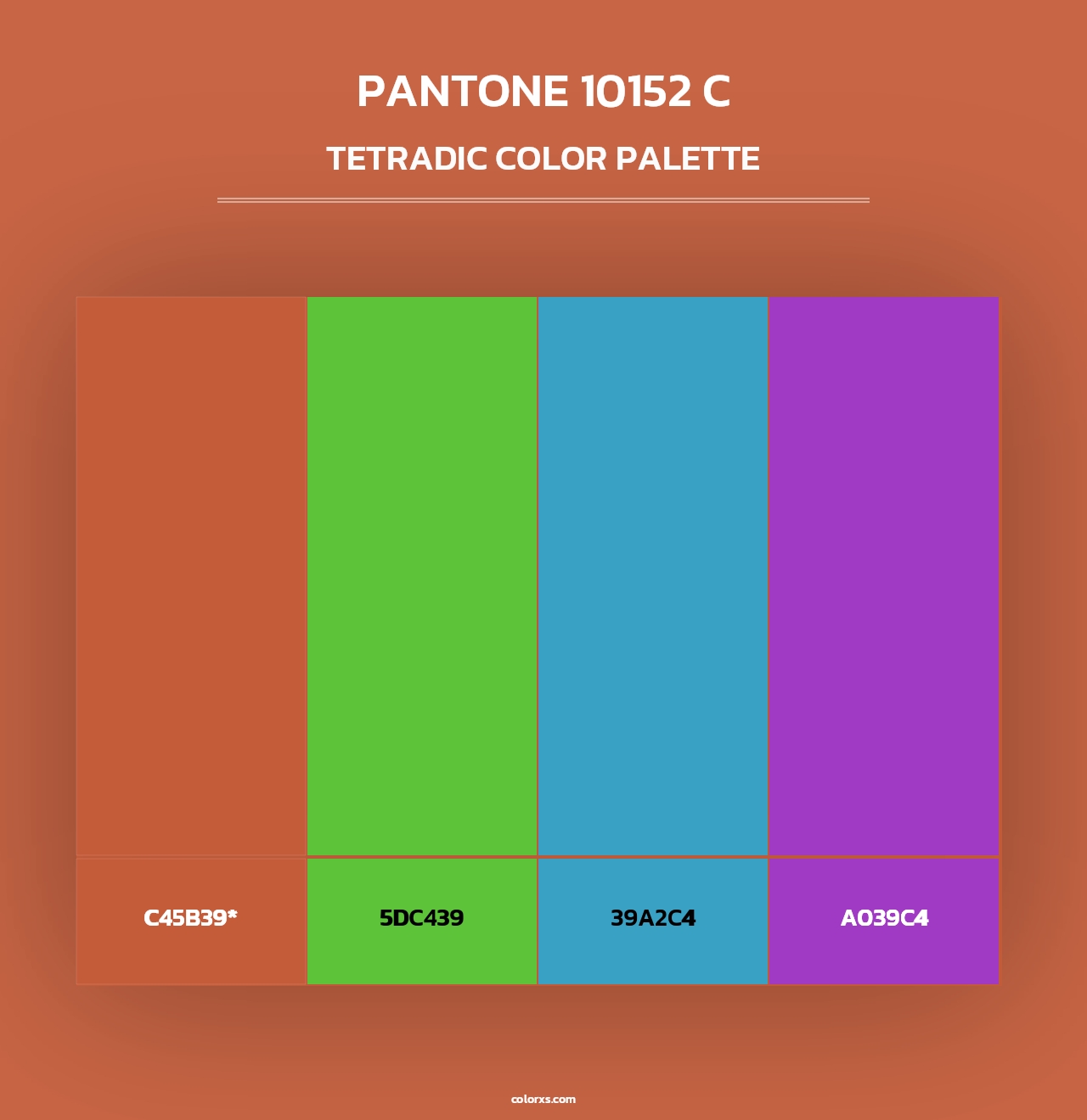 PANTONE 10152 C - Tetradic Color Palette
