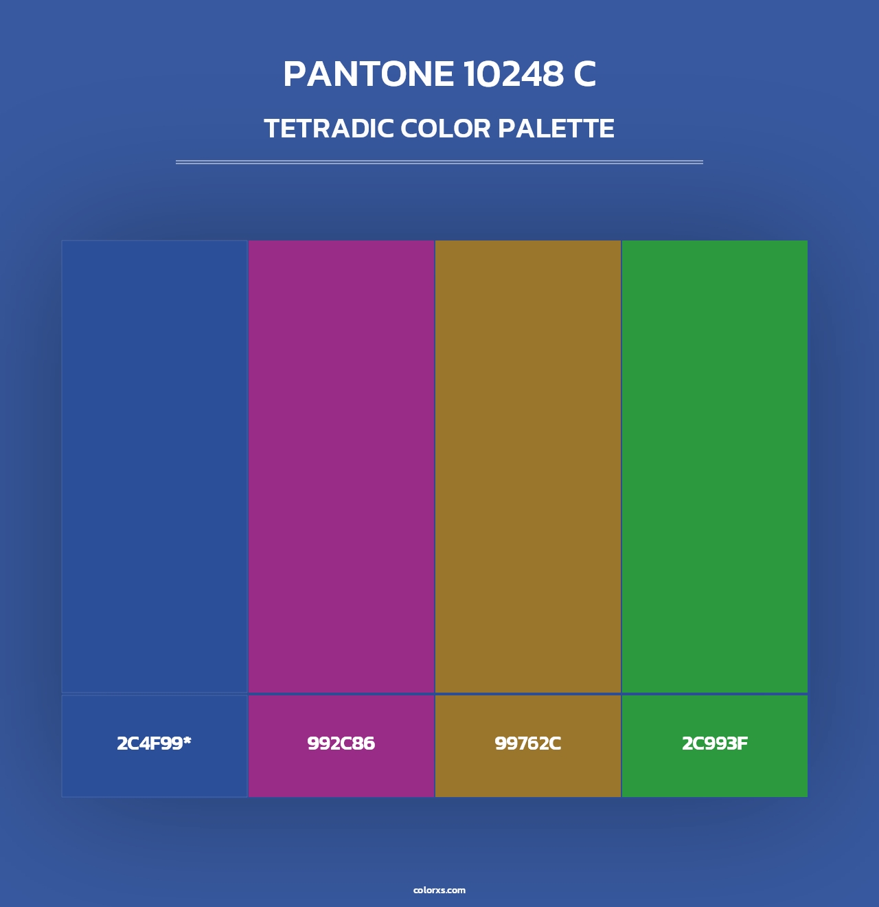 PANTONE 10248 C - Tetradic Color Palette