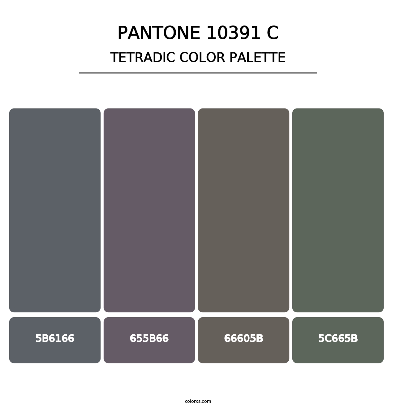 PANTONE 10391 C - Tetradic Color Palette