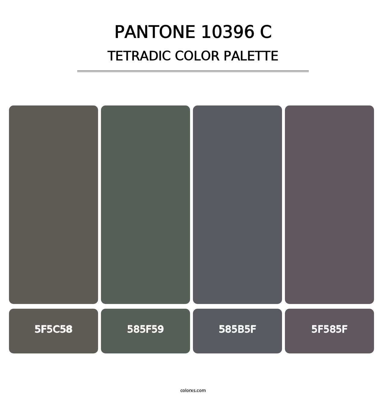 PANTONE 10396 C - Tetradic Color Palette