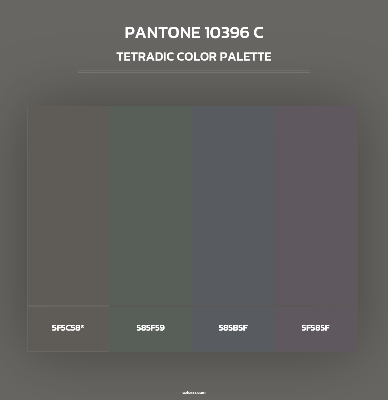 PANTONE 10396 C - Tetradic Color Palette