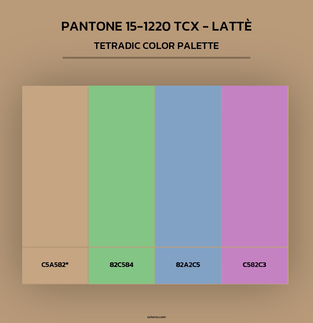 PANTONE 15-1220 TCX - Lattè - Tetradic Color Palette