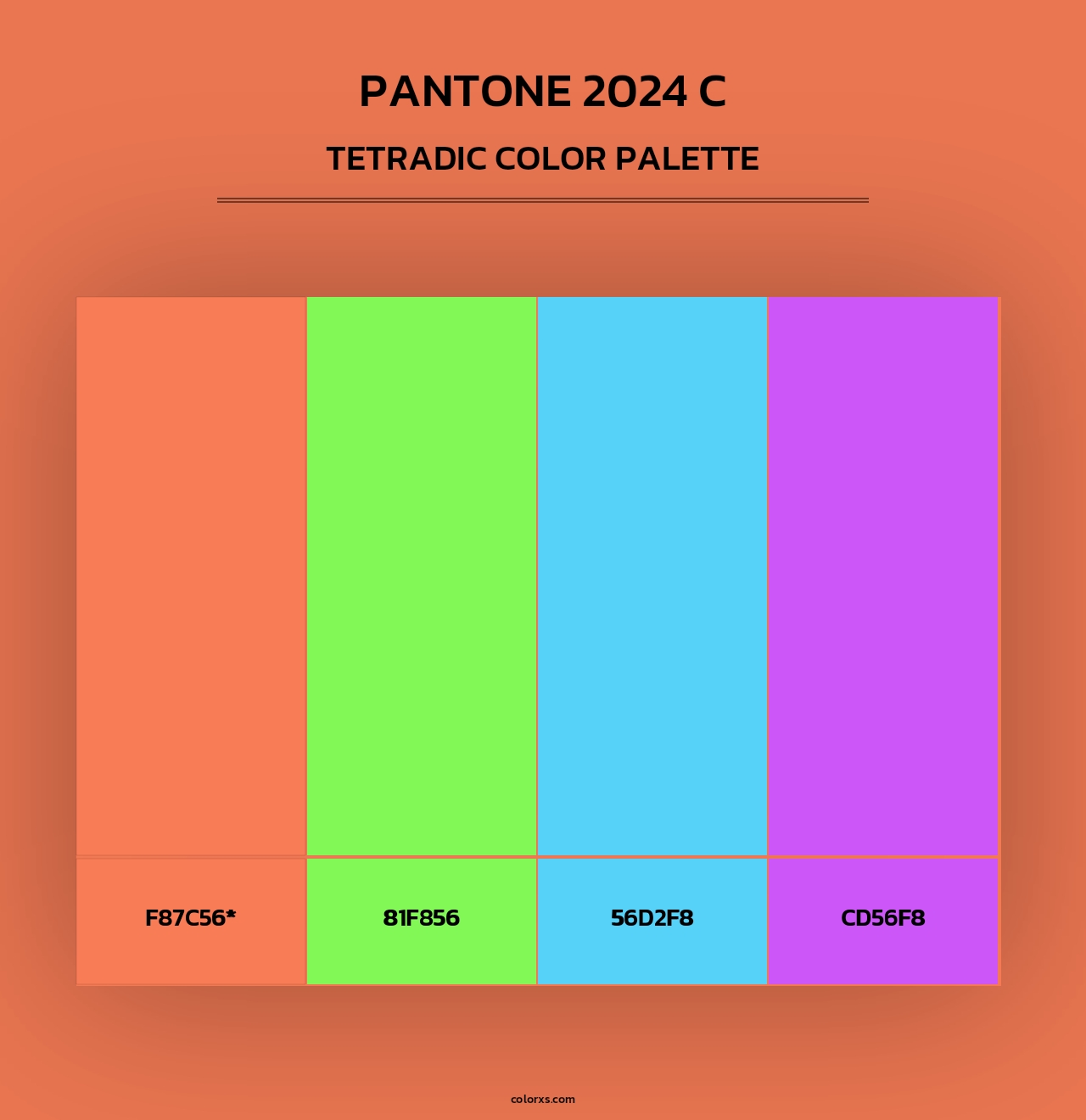 PANTONE 2024 C color palettes