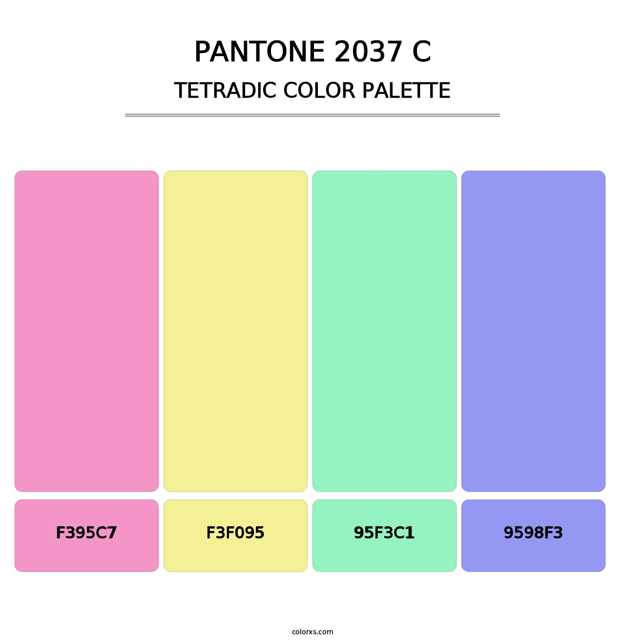 PANTONE 2037 C - Tetradic Color Palette