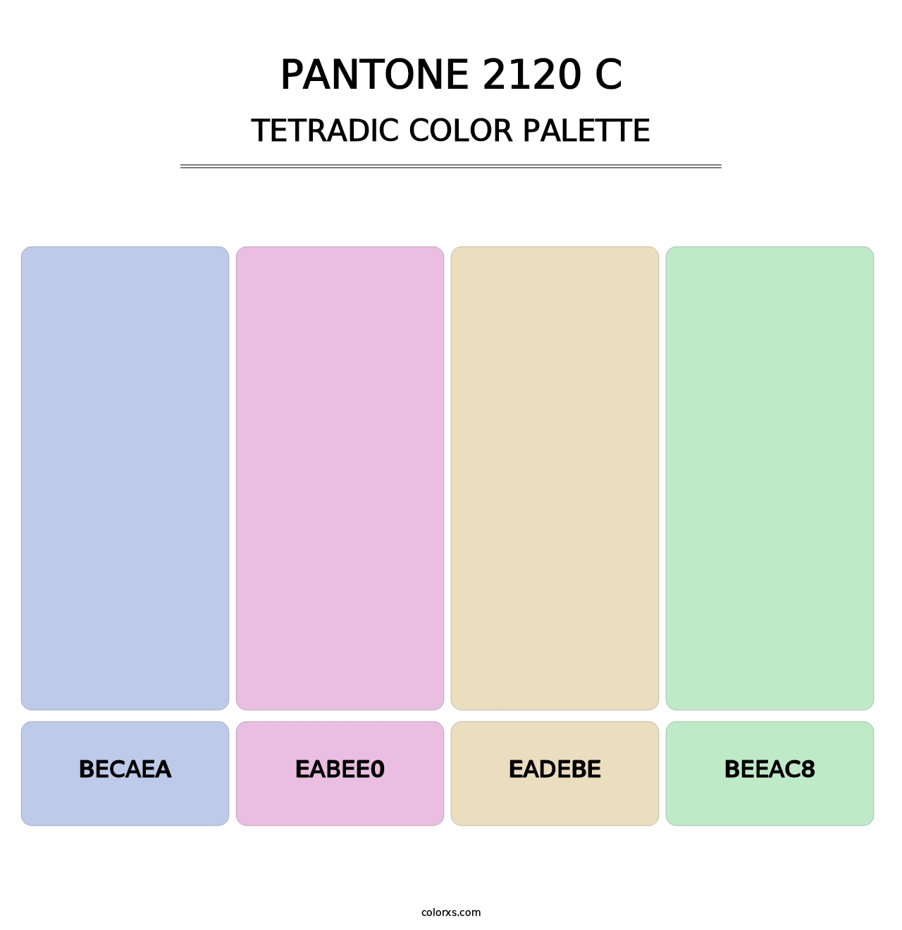 PANTONE 2120 C - Tetradic Color Palette