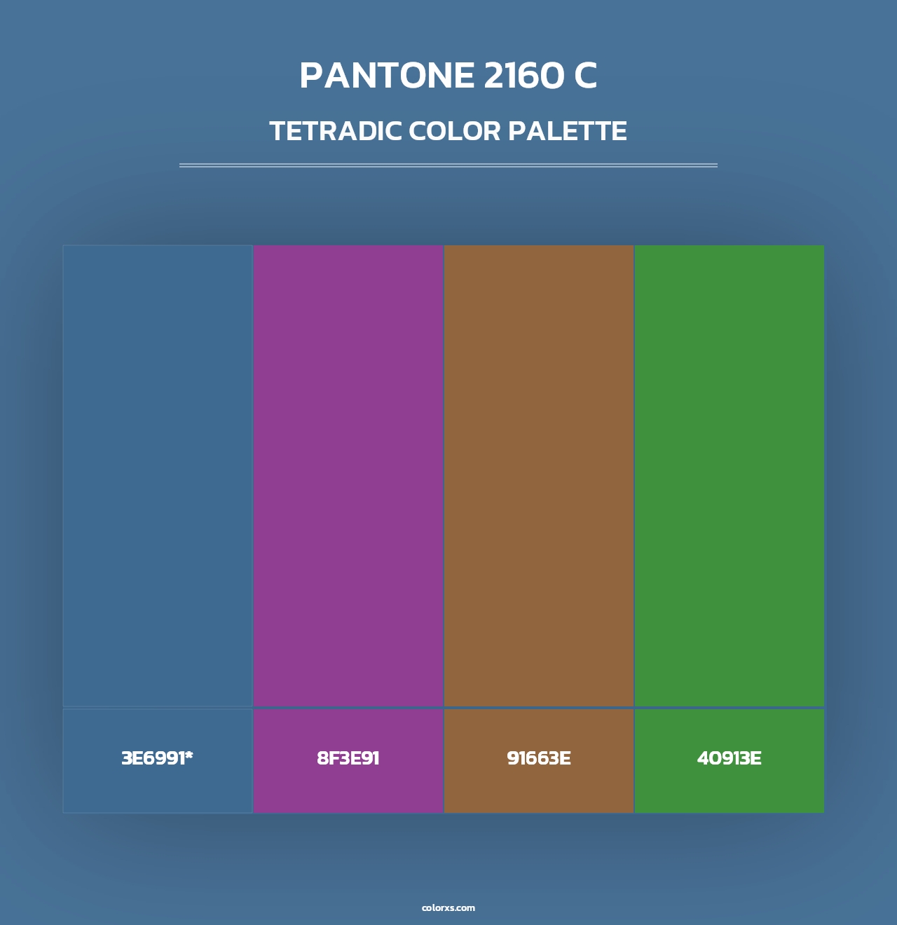 PANTONE 2160 C - Tetradic Color Palette