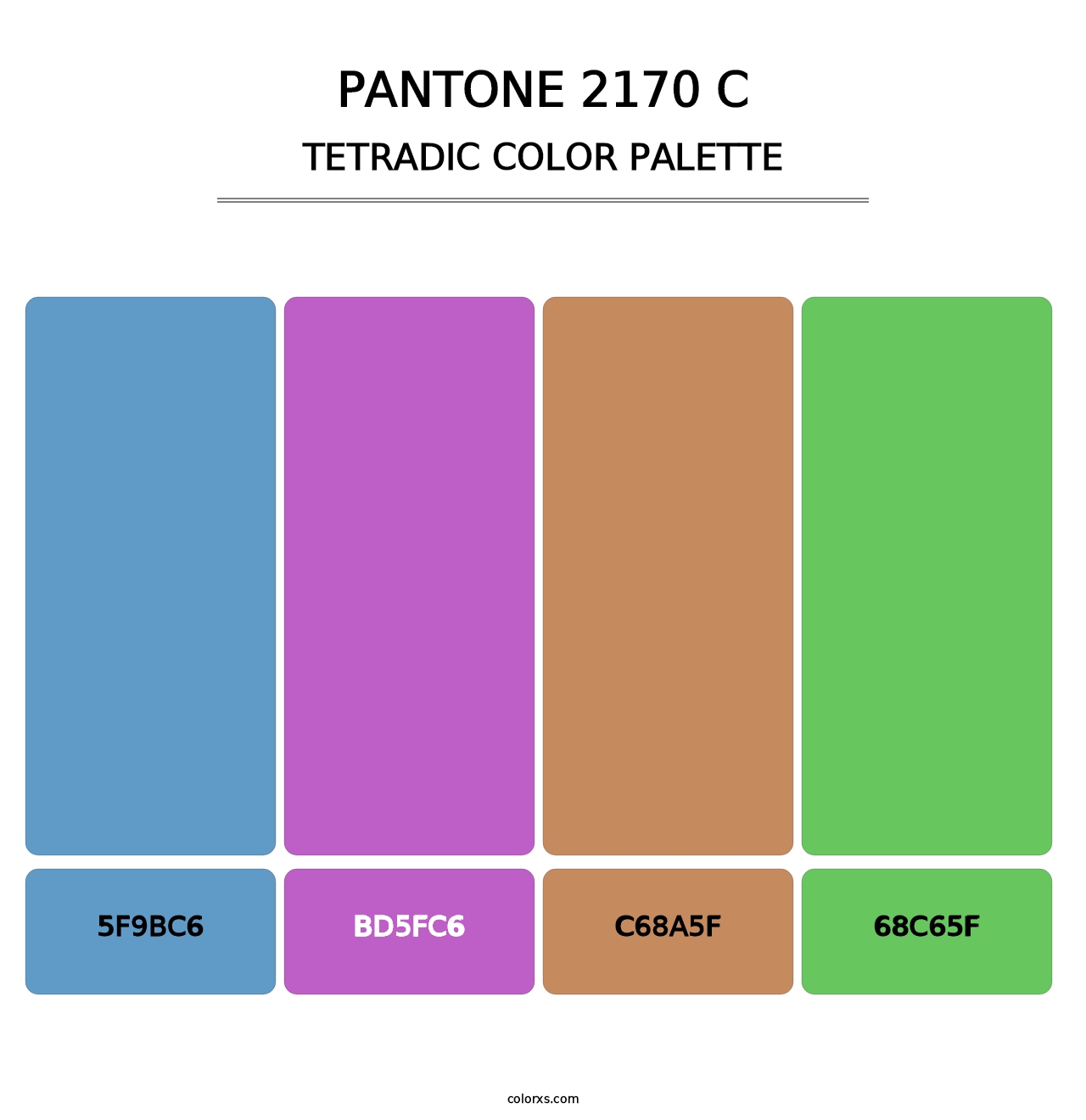PANTONE 2170 C - Tetradic Color Palette