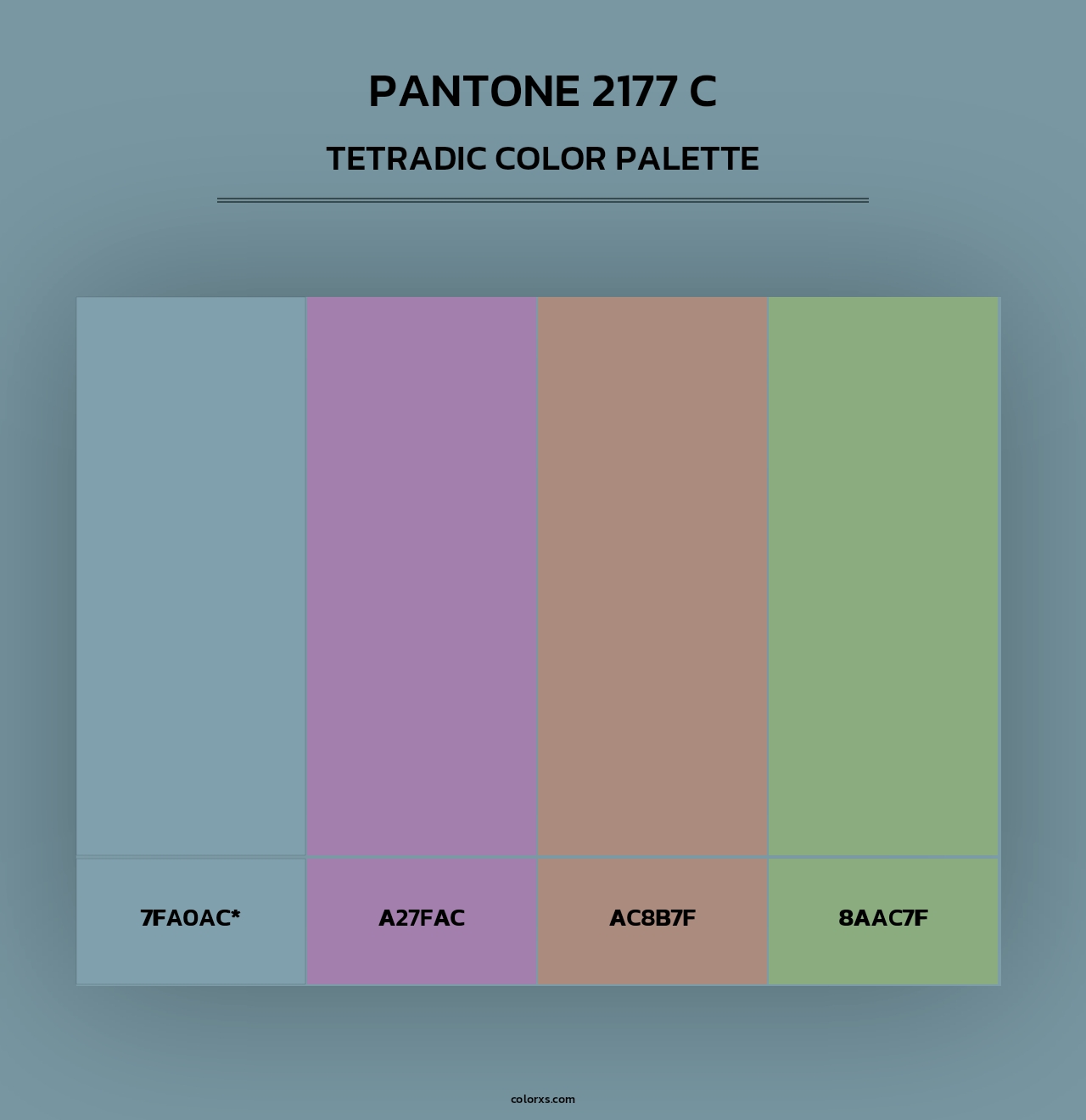 PANTONE 2177 C - Tetradic Color Palette