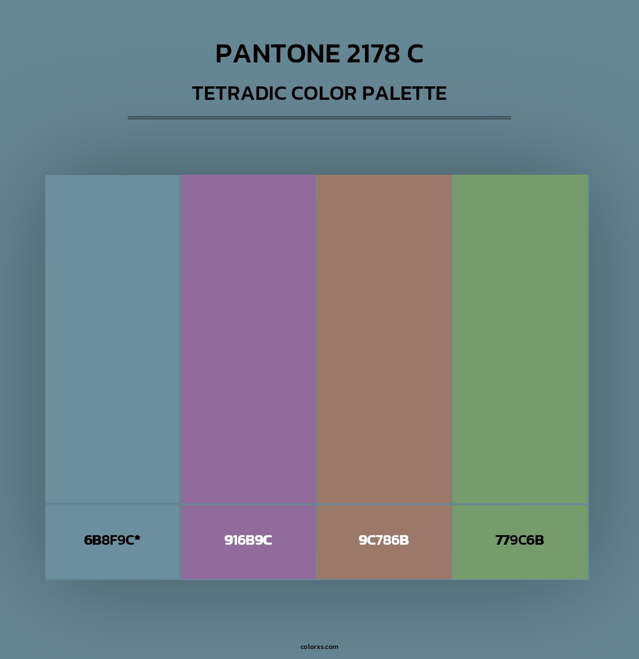 PANTONE 2178 C - Tetradic Color Palette