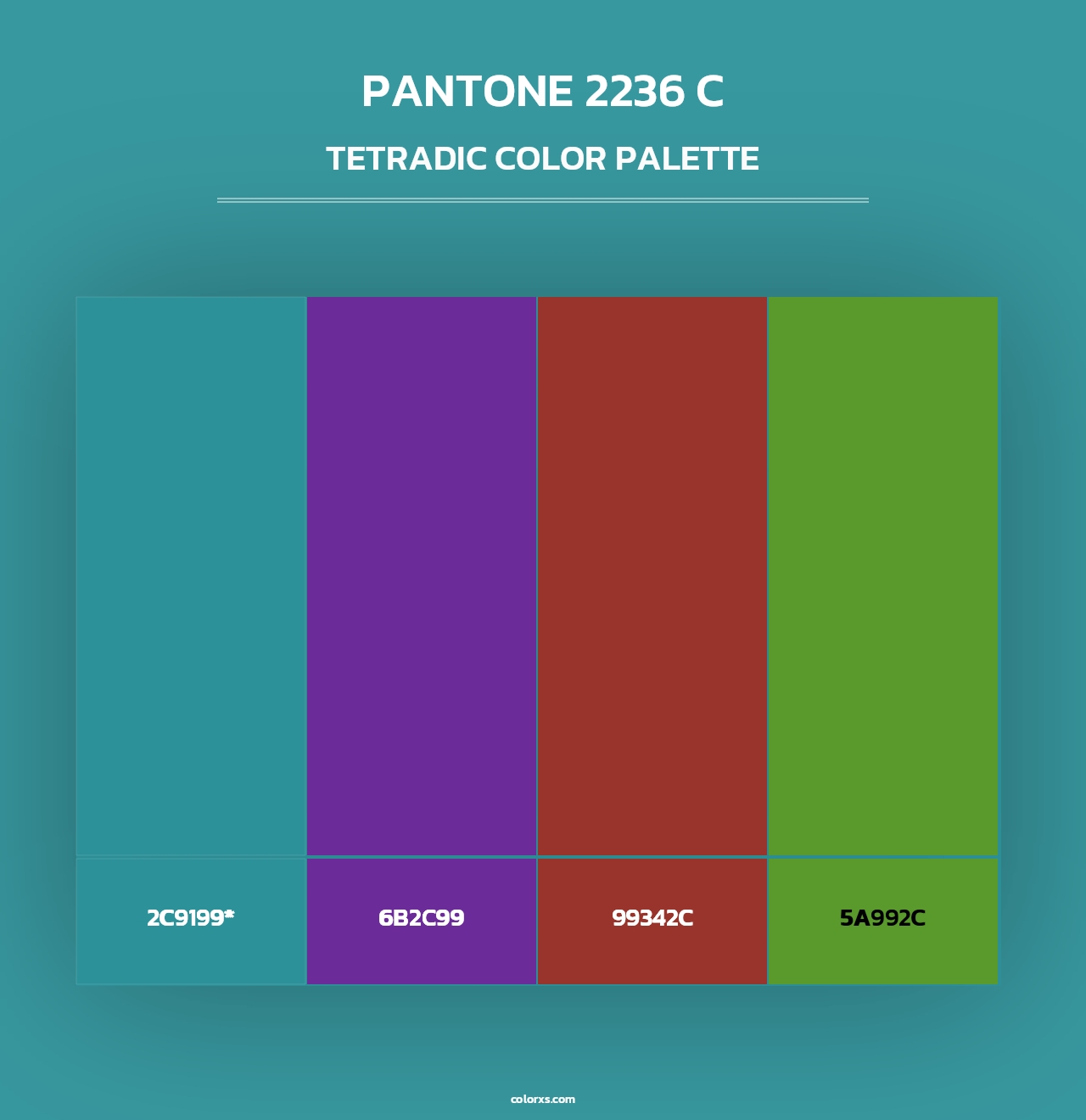 PANTONE 2236 C - Tetradic Color Palette