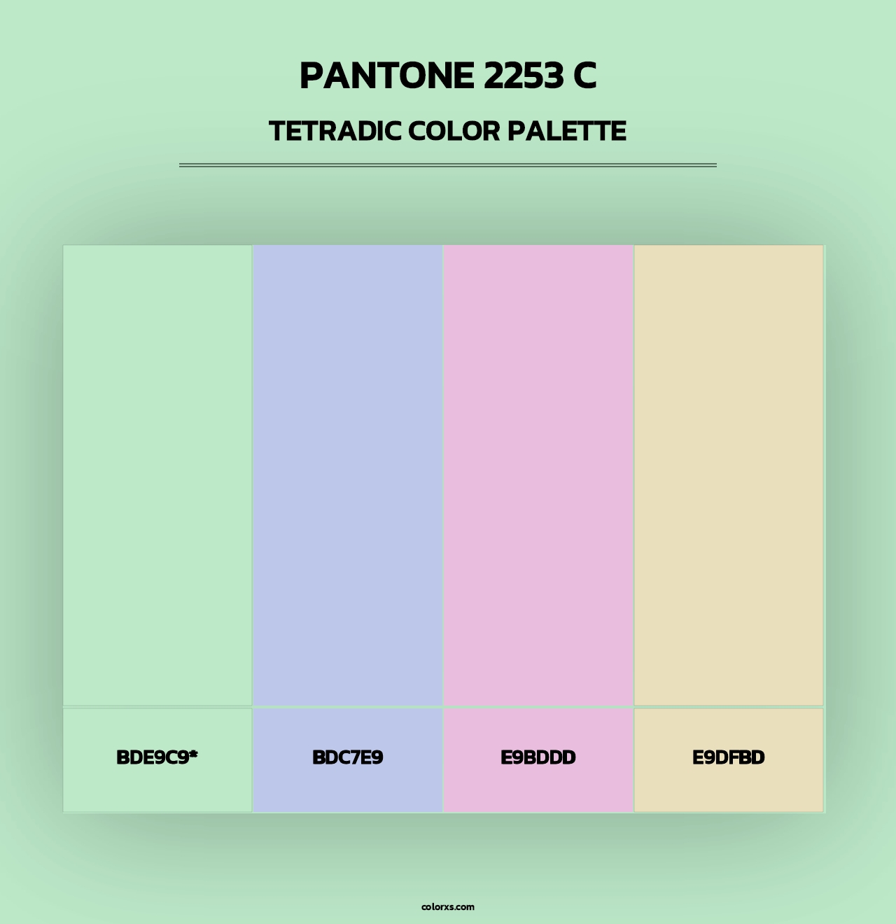 PANTONE 2253 C - Tetradic Color Palette