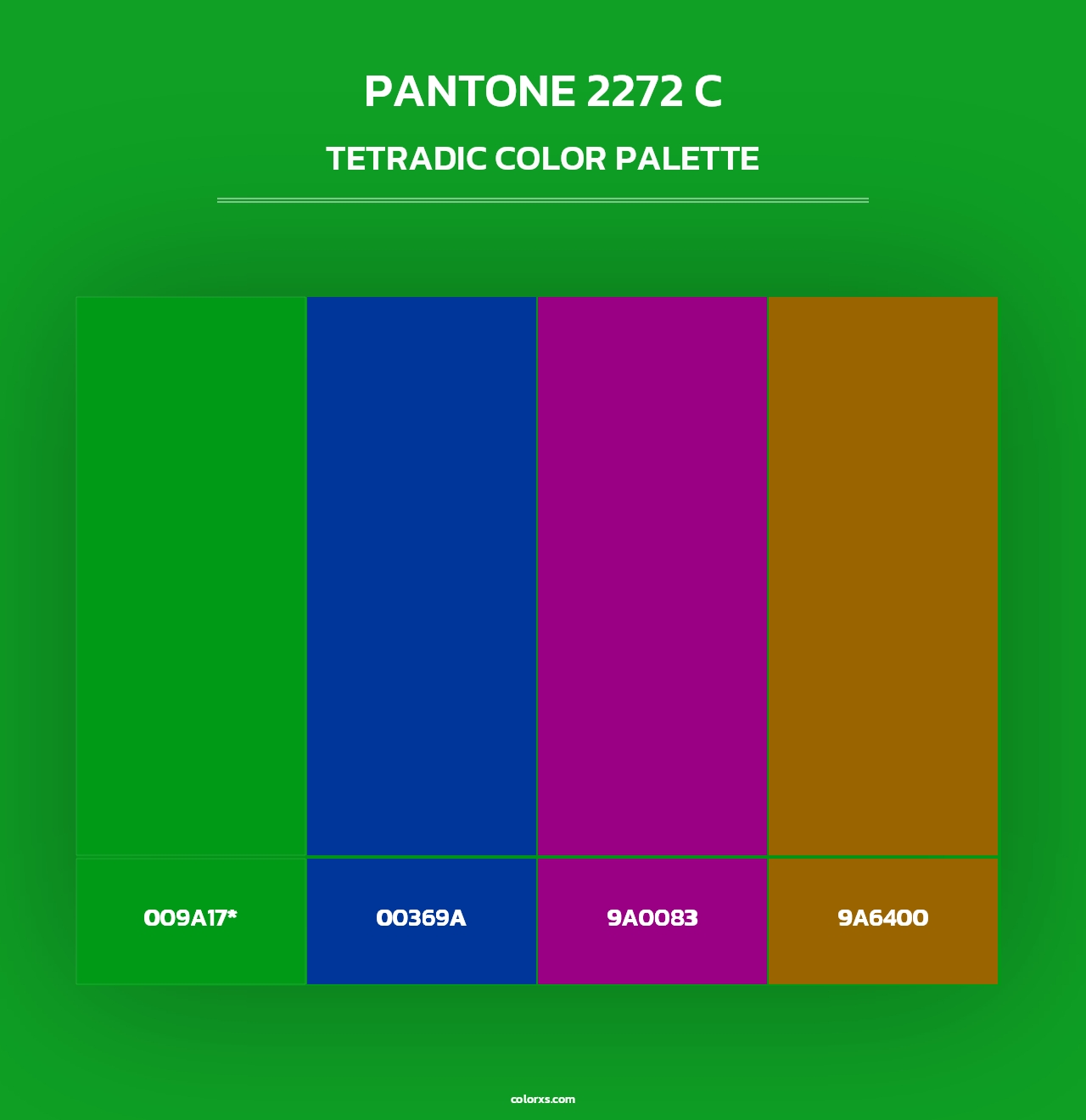 PANTONE 2272 C - Tetradic Color Palette