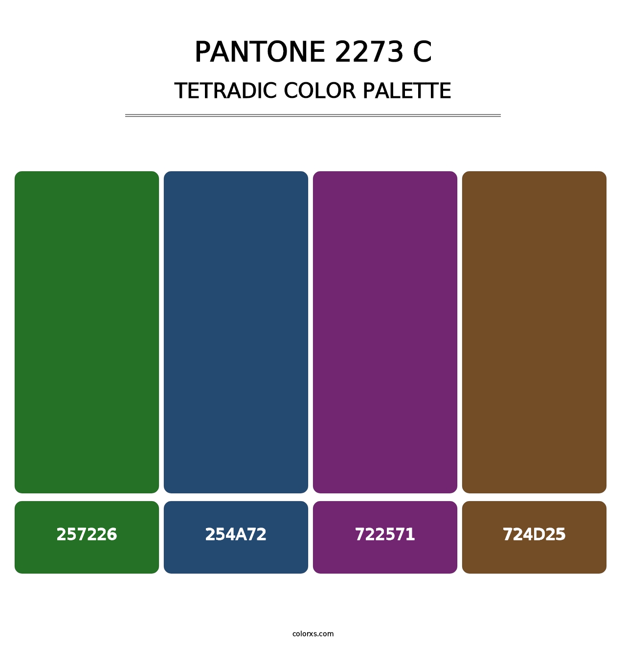 PANTONE 2273 C - Tetradic Color Palette