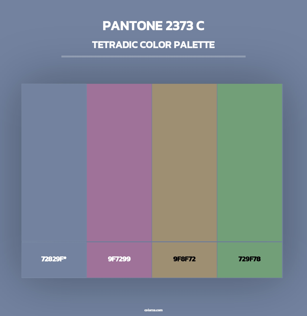 PANTONE 2373 C - Tetradic Color Palette