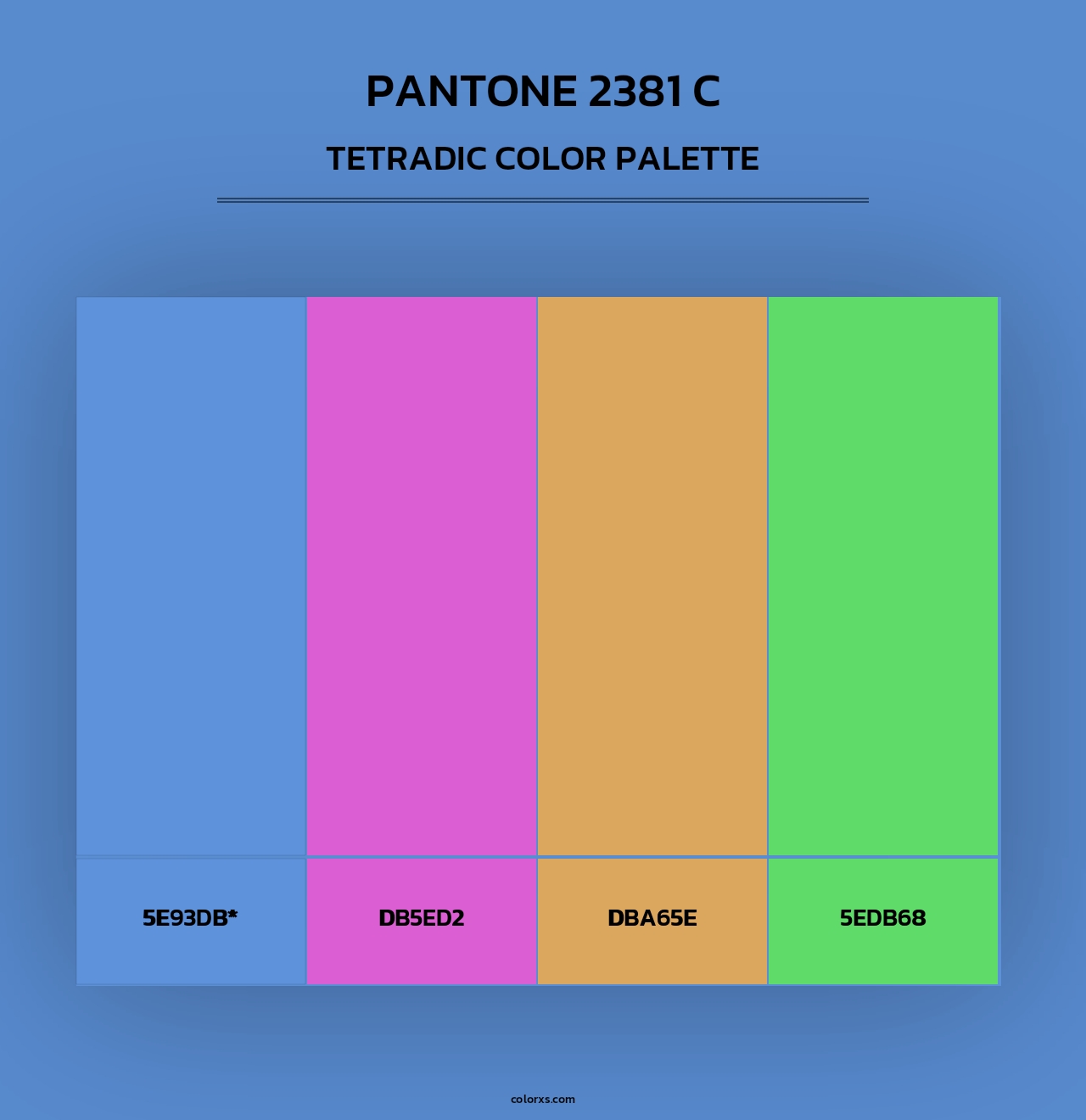 PANTONE 2381 C - Tetradic Color Palette