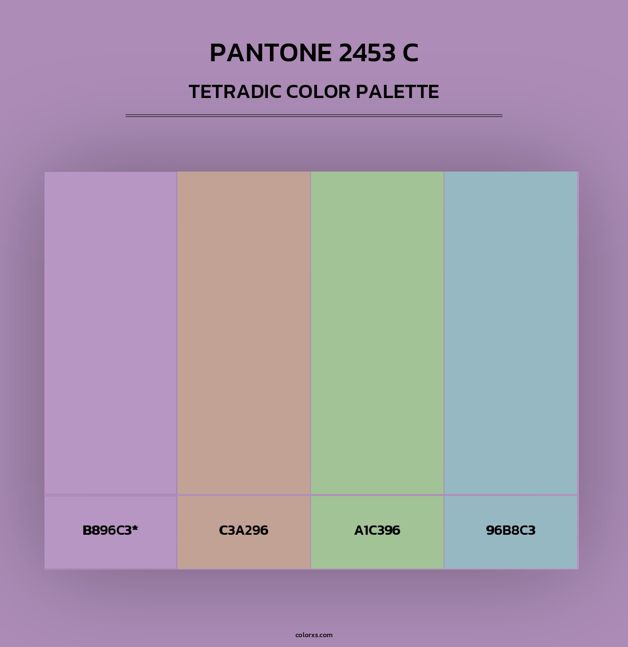 PANTONE 2453 C - Tetradic Color Palette