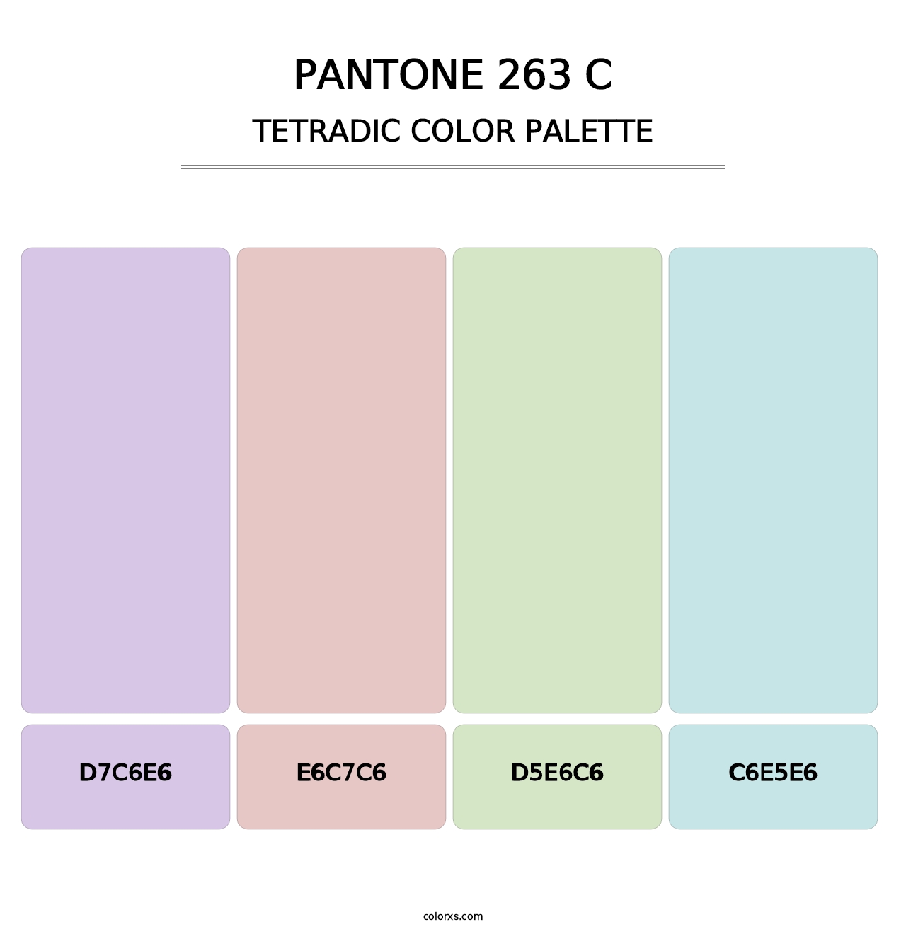PANTONE 263 C - Tetradic Color Palette