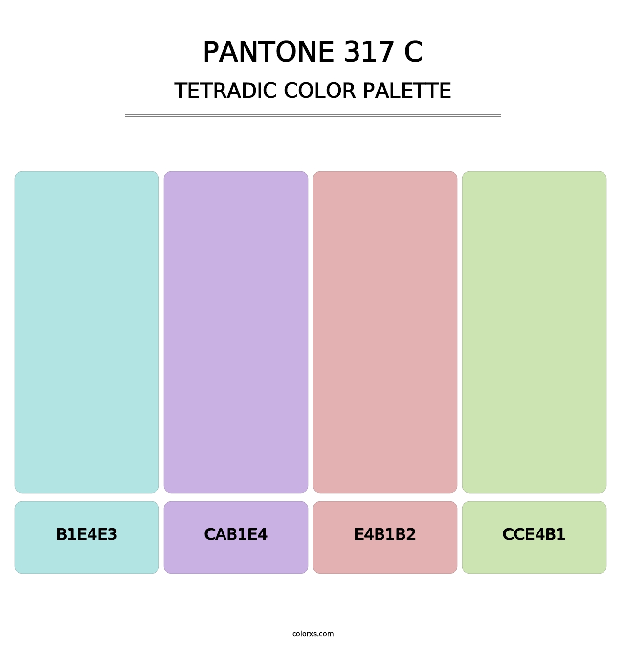 PANTONE 317 C - Tetradic Color Palette
