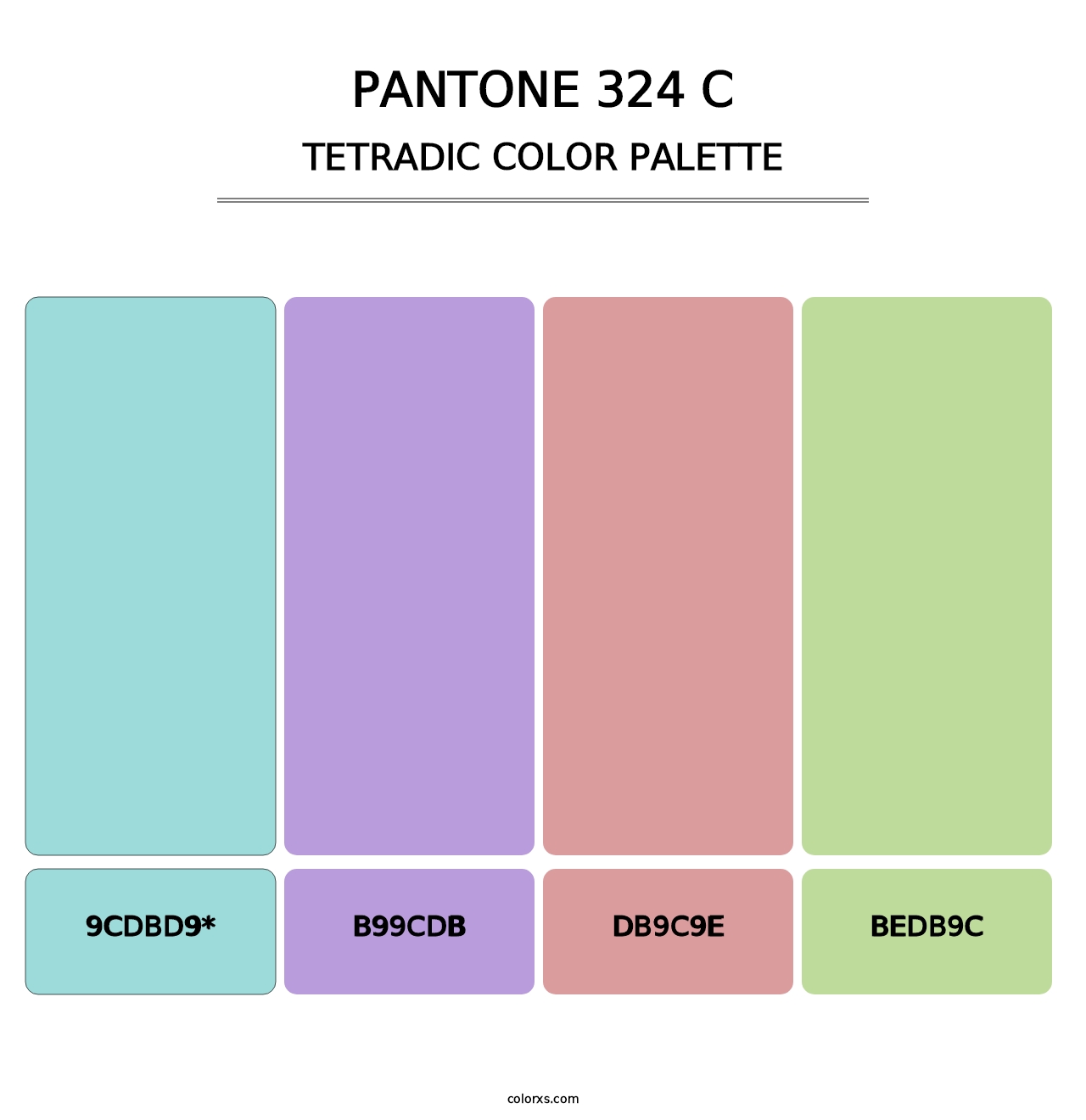 PANTONE 324 C - Tetradic Color Palette