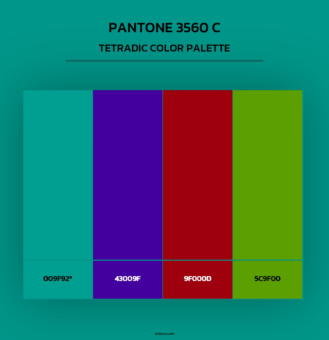 PANTONE 3560 C - Tetradic Color Palette