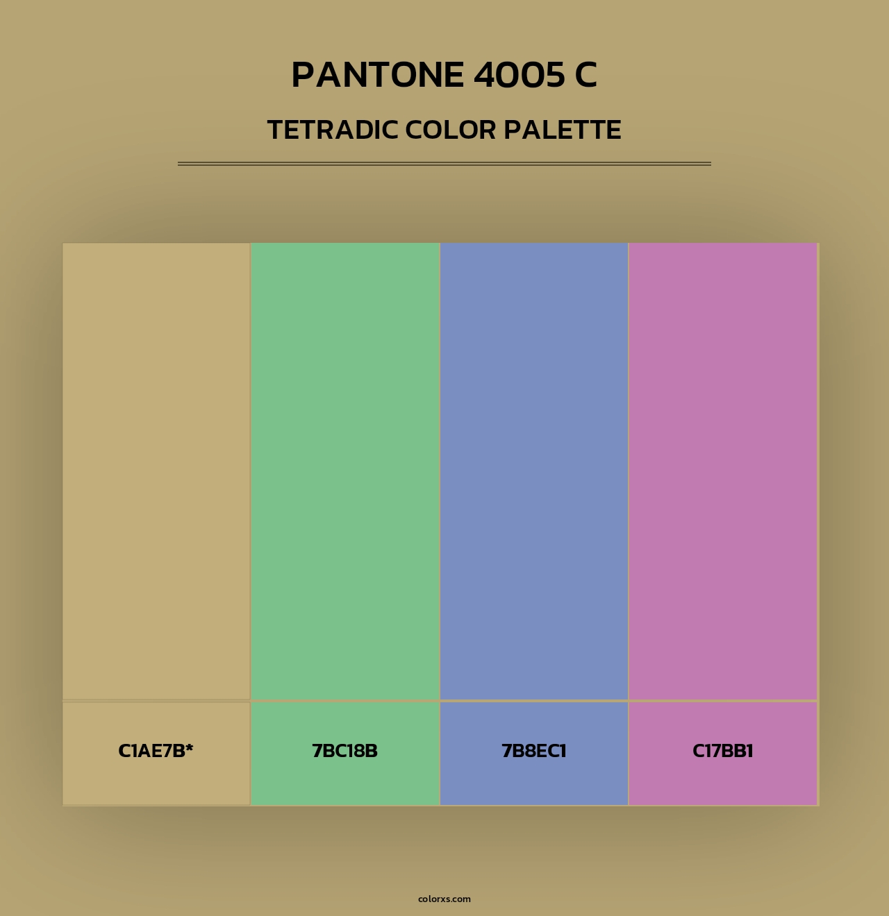 PANTONE 4005 C - Tetradic Color Palette