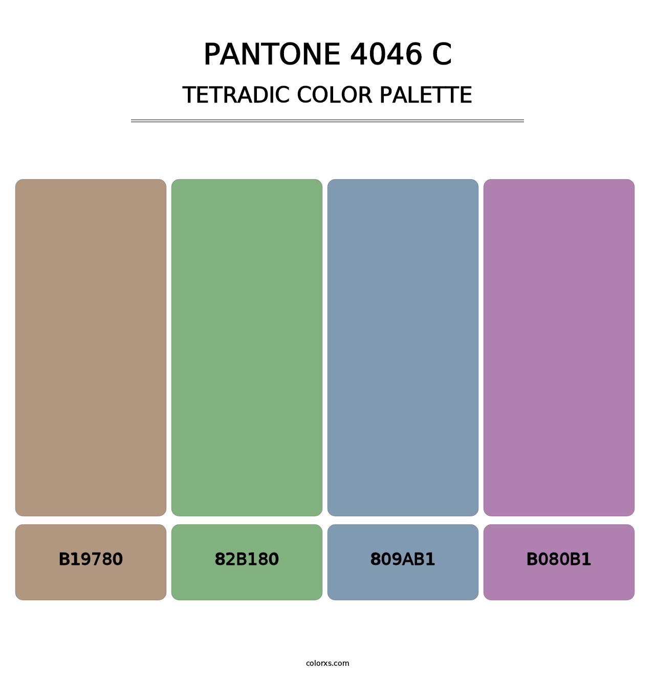 PANTONE 4046 C - Tetradic Color Palette
