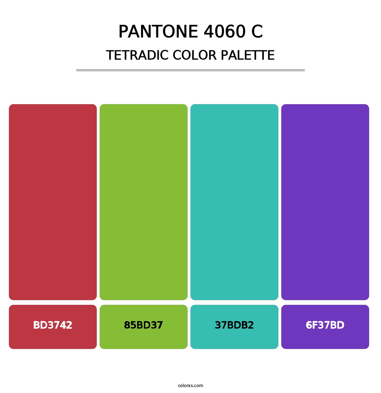 PANTONE 4060 C - Tetradic Color Palette