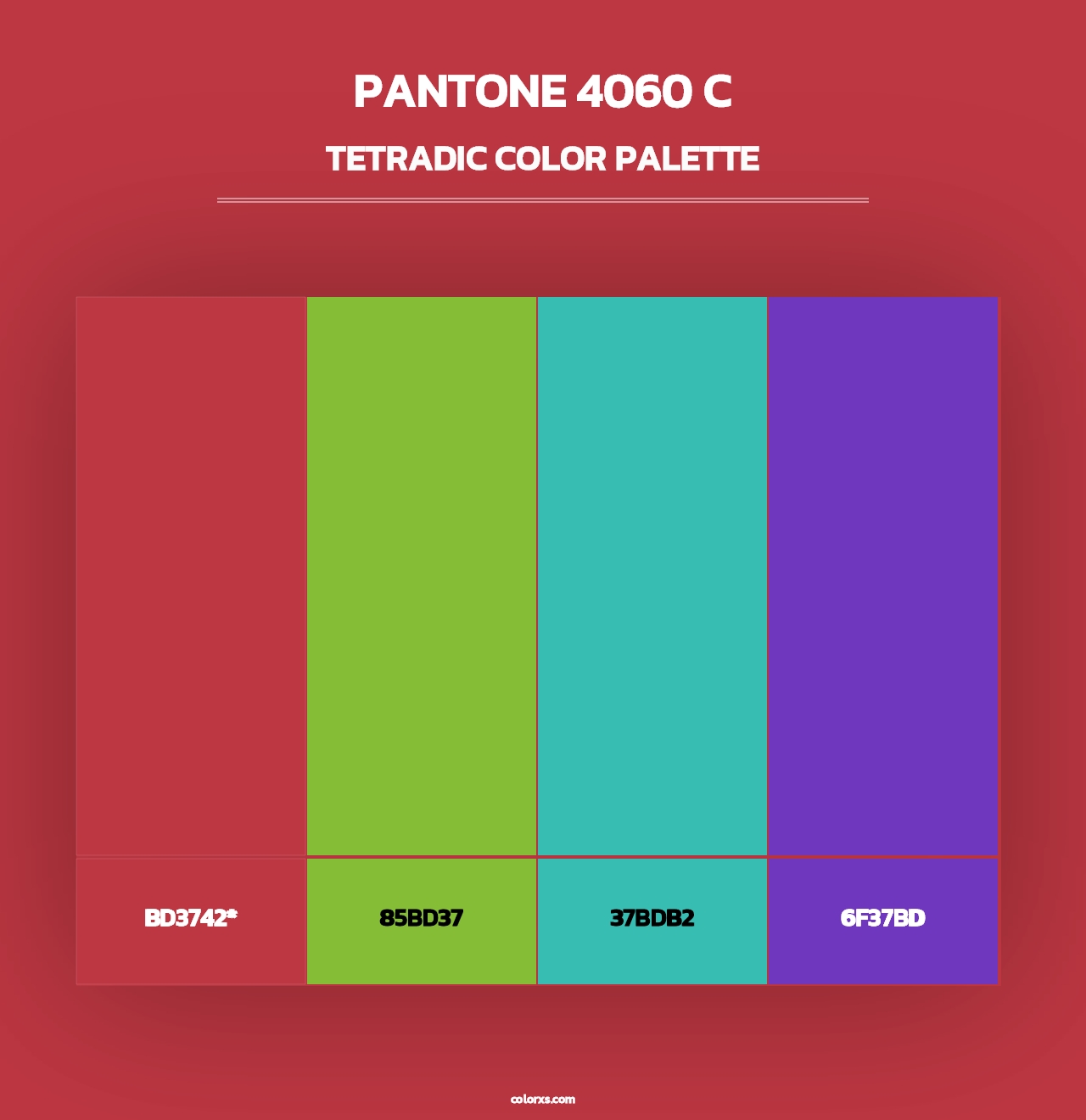 PANTONE 4060 C - Tetradic Color Palette