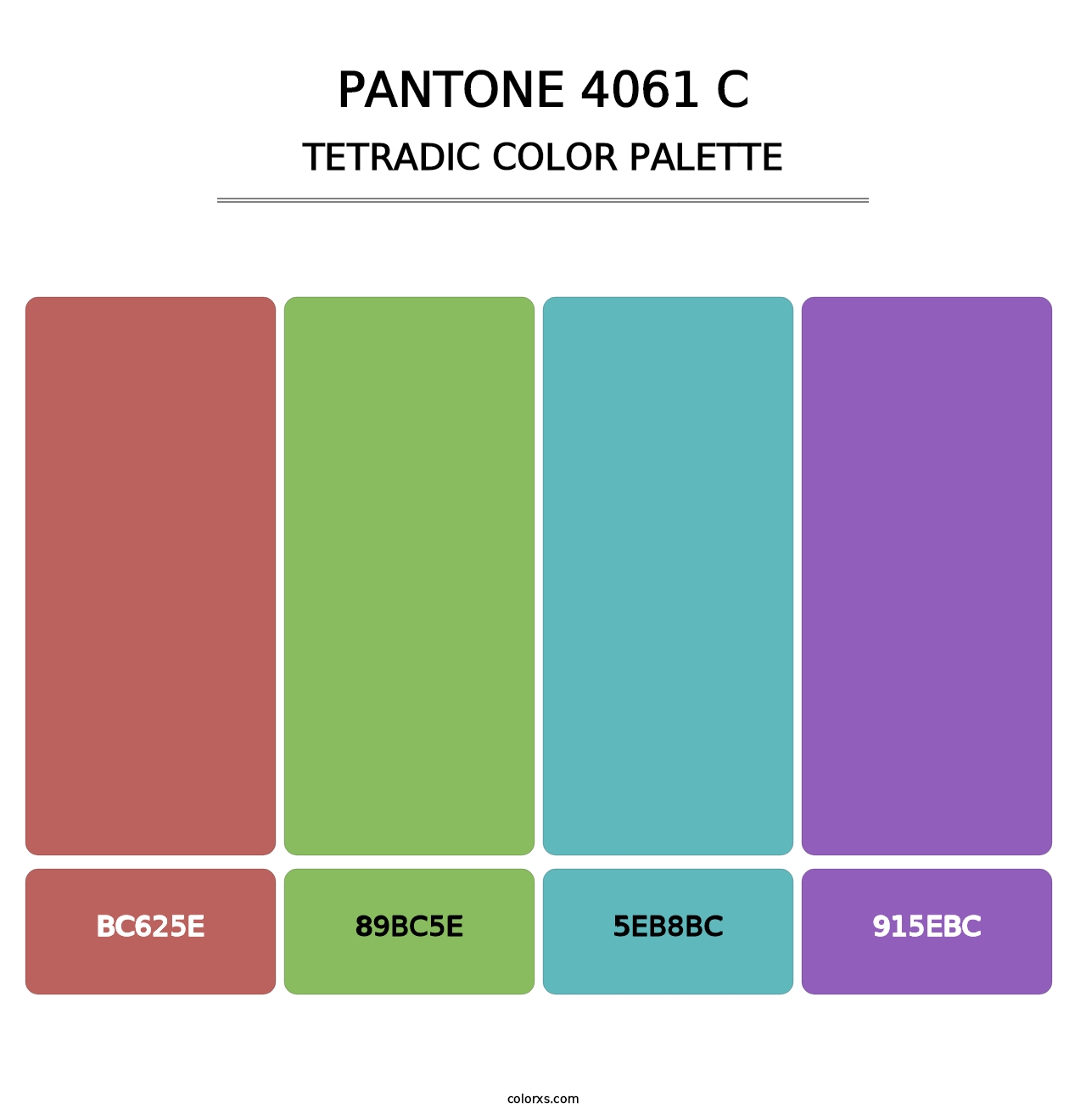 PANTONE 4061 C - Tetradic Color Palette