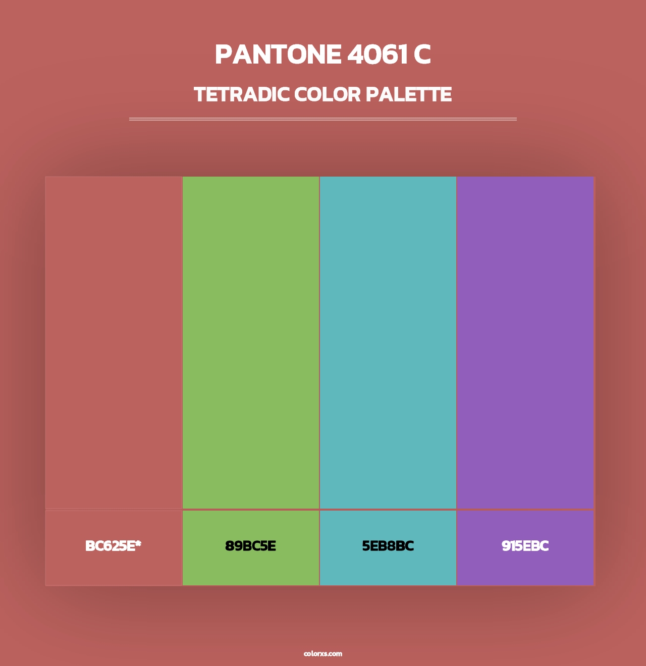 PANTONE 4061 C - Tetradic Color Palette