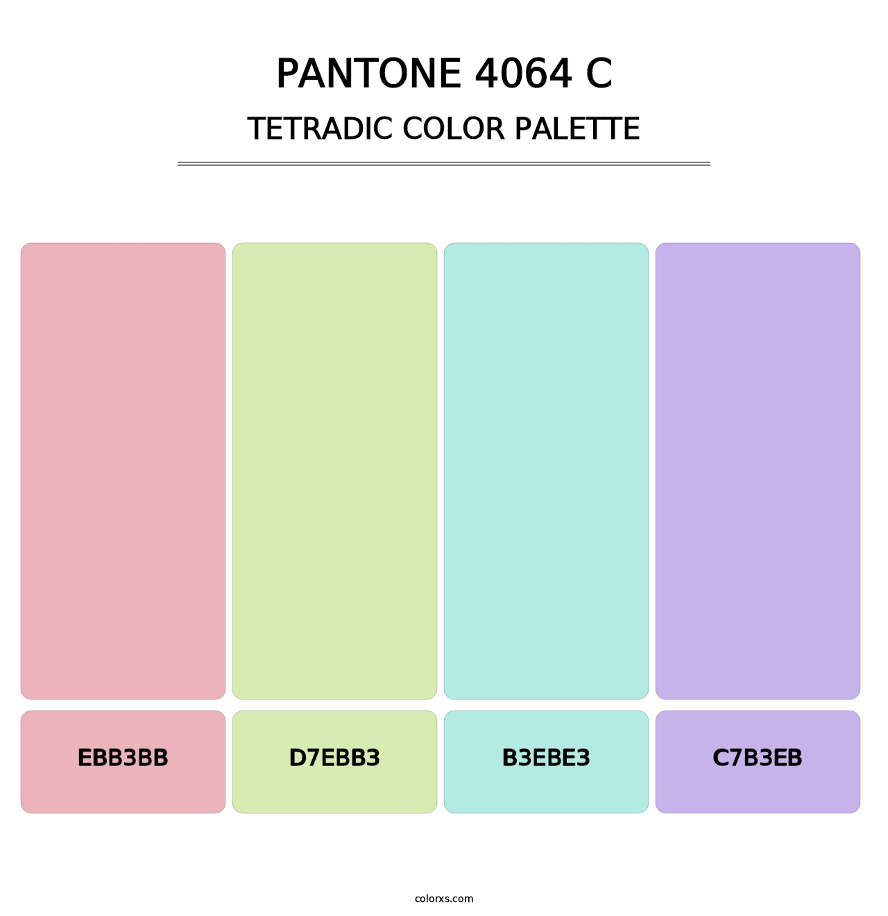 PANTONE 4064 C - Tetradic Color Palette